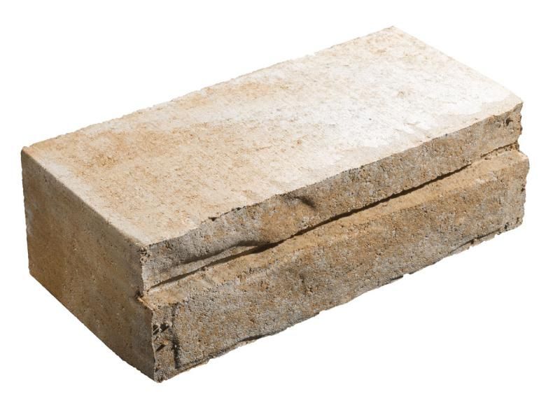 Mauerstein Cremona Landhausmauer, Mischformat, Sahara-Weiß Melange