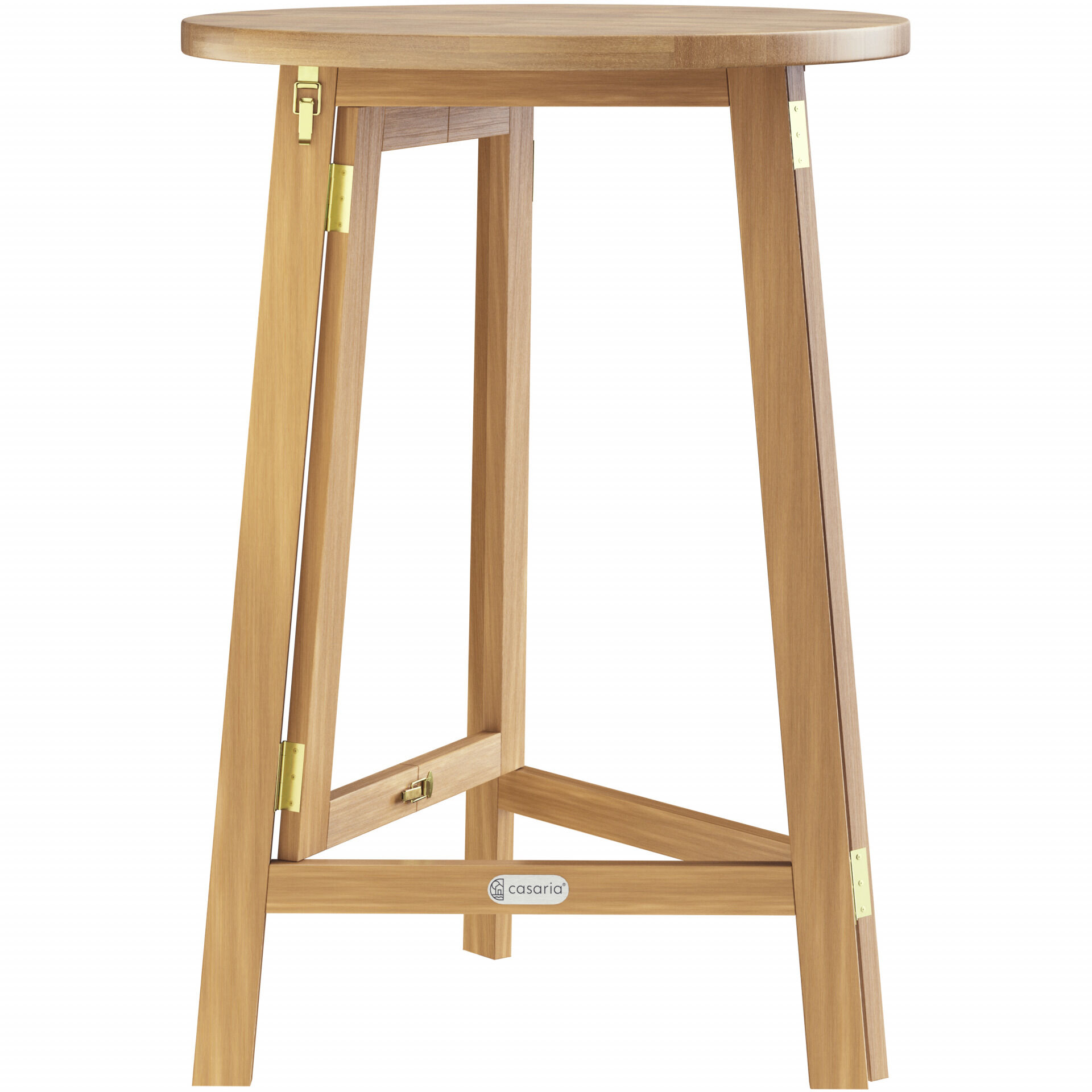 Stehtisch klappbar Akazienholz Ø80cm H110cm wetterfest stabil