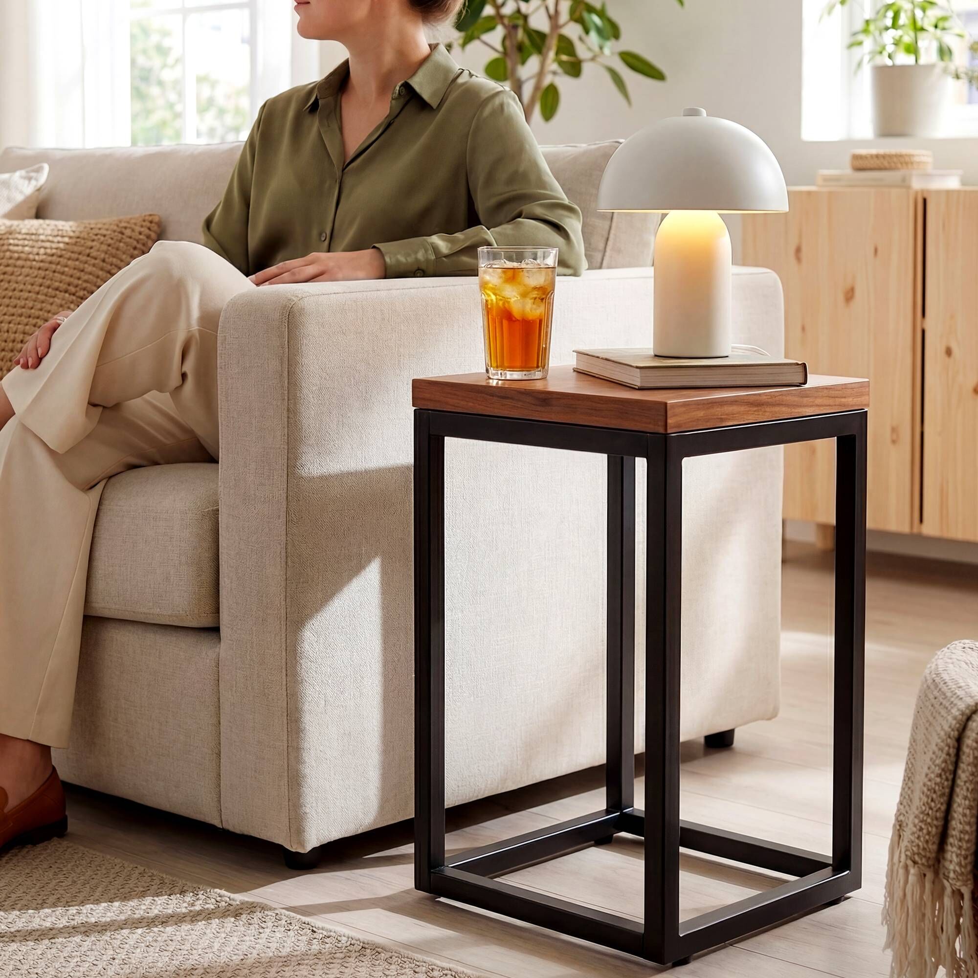 Tischgestell Metall 30x30x47,50 cm, schwarz