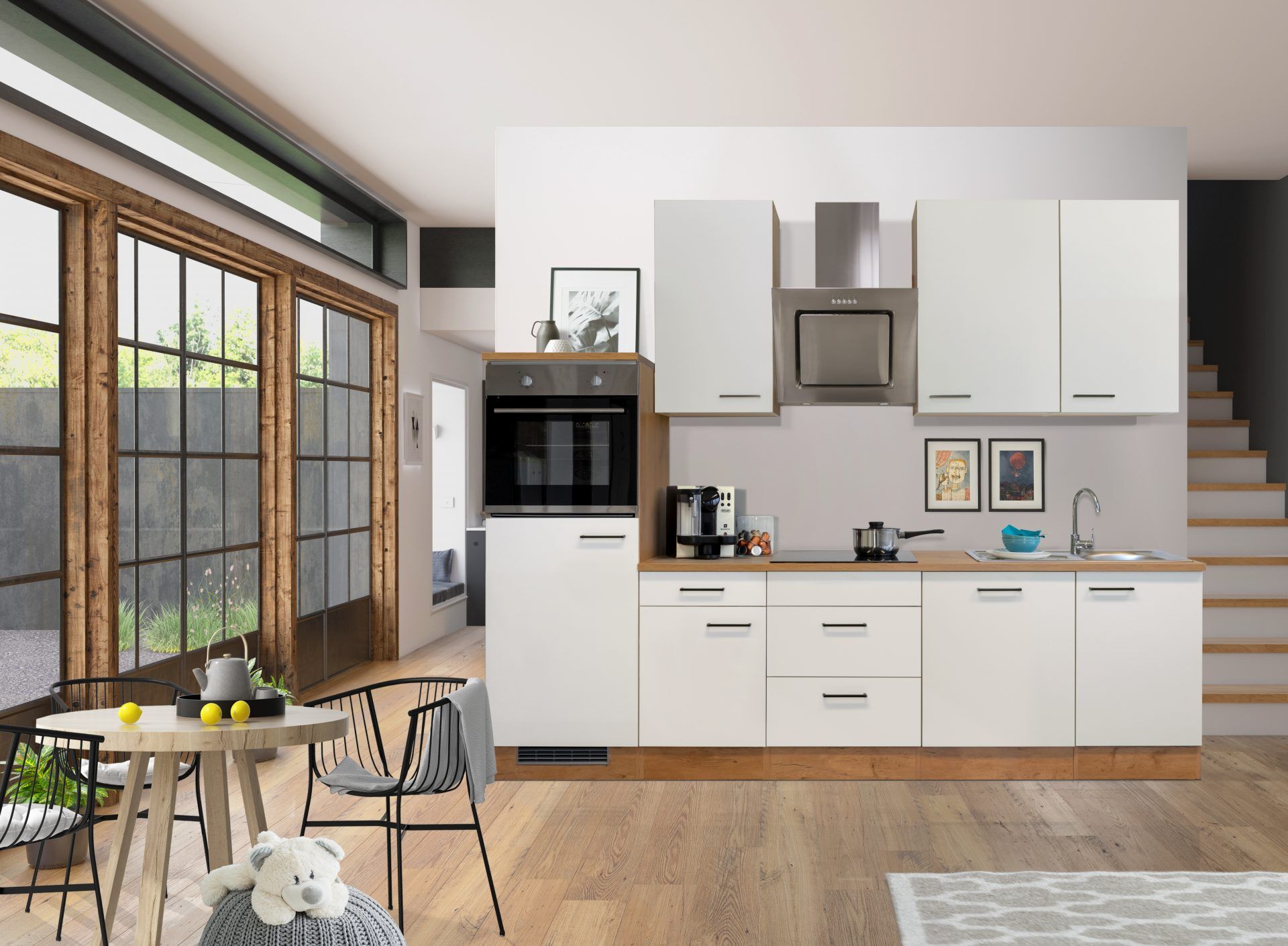 Küchenzeile Avila 280 cm mit E-Geräten