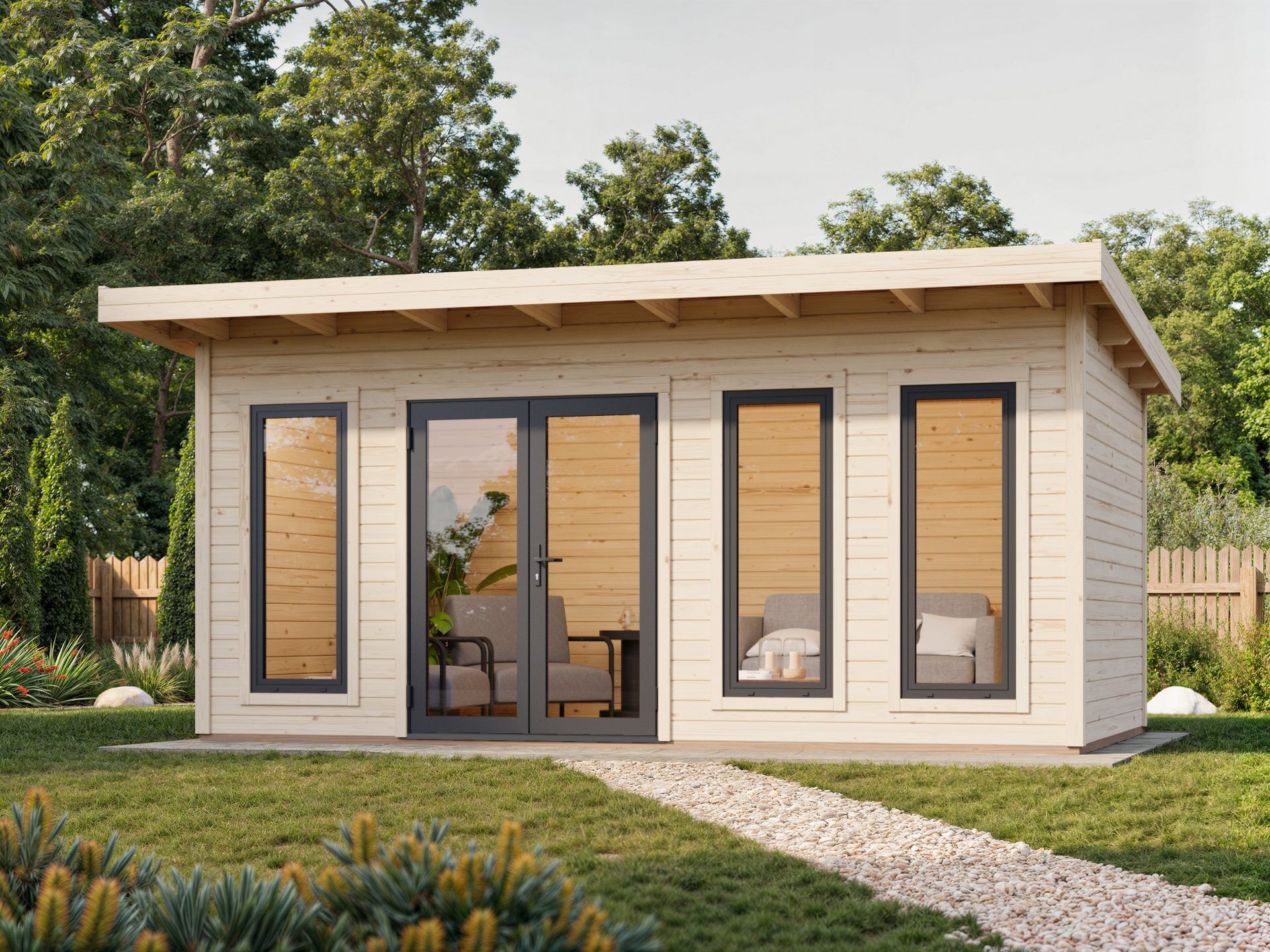 Palmako Pultdach Gartenhaus Aurelia 15,2 m²