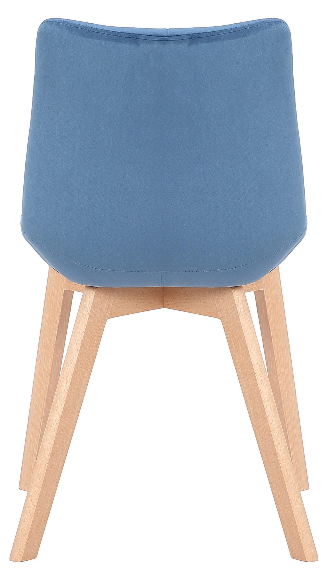 2er Set Esszimmerstühle Passaic Samt, blau