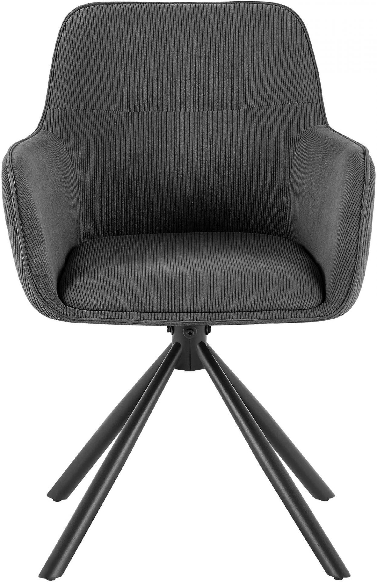 Stuhl Tipton Cord, grau