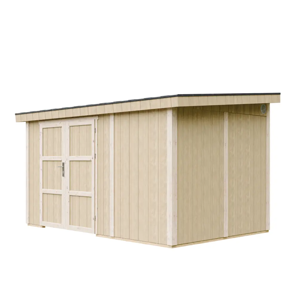 Pultdach Gartenhaus Norge 11 mit LP® SmartSide® M939B – 236 x 368 cm – 9 m2
