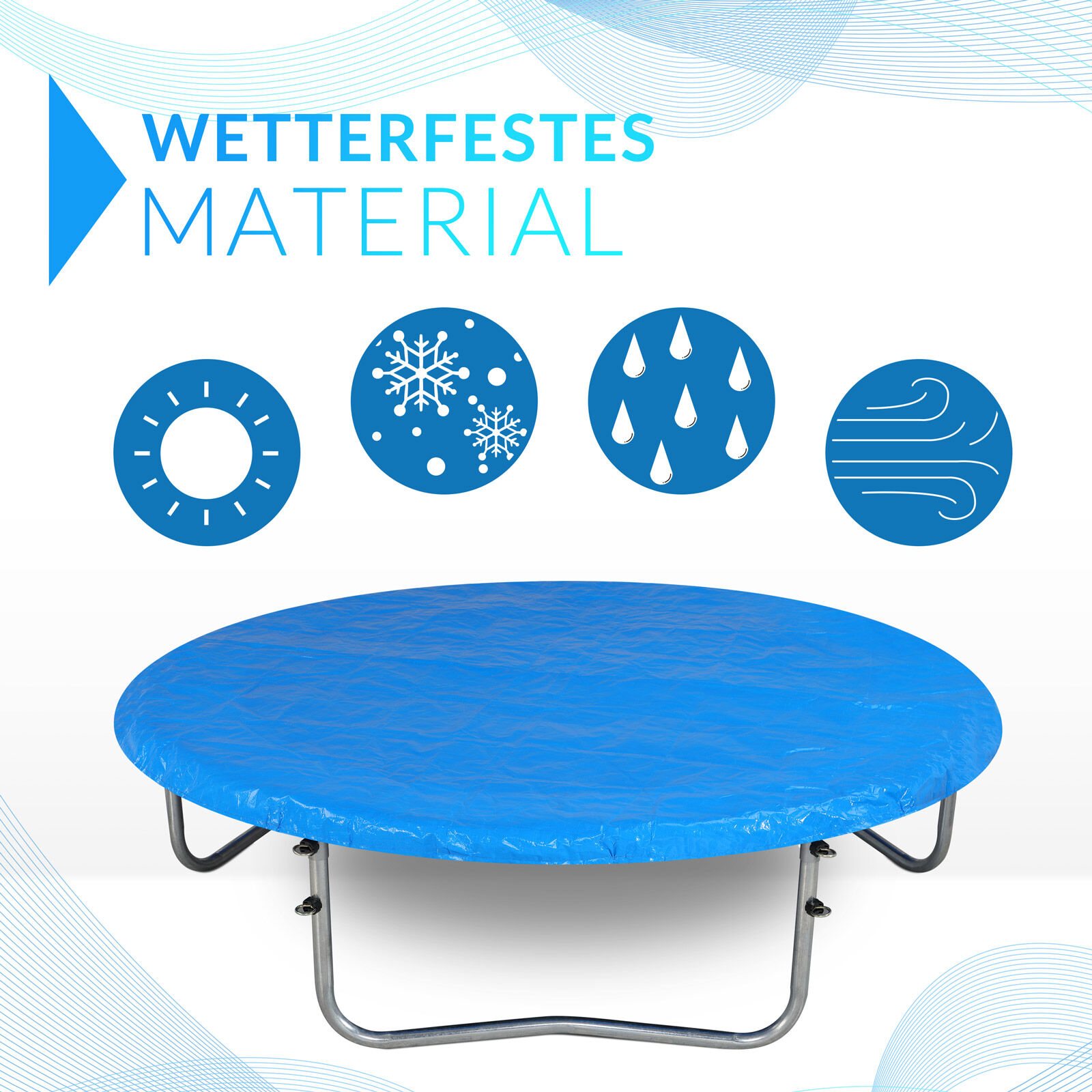 Abdeckung Trampolin Blau Ø305cm