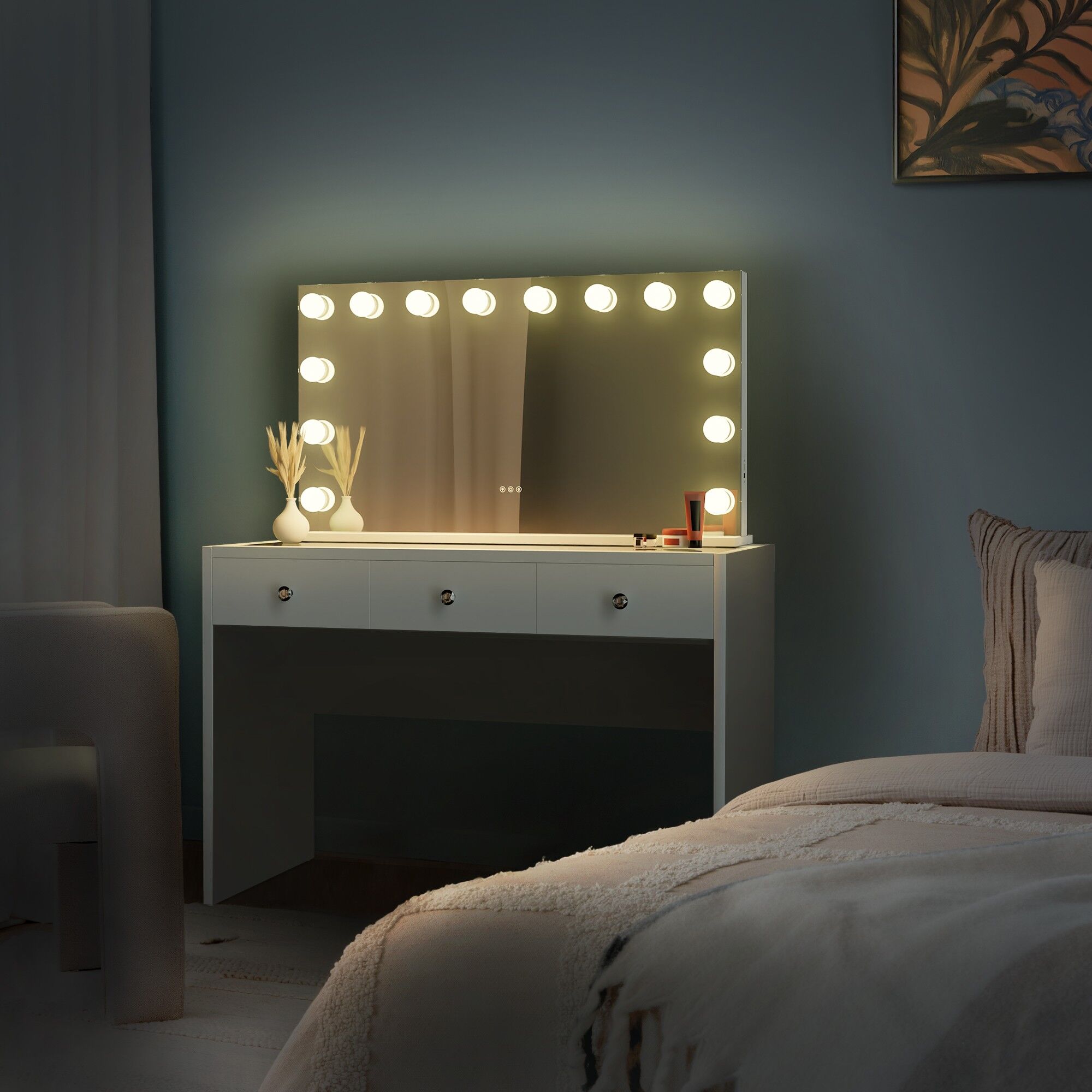 Schminktisch Nettie, weiß