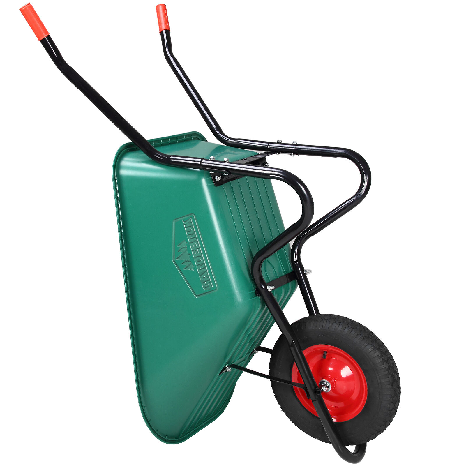 Schubkarre mit Kunststoffwanne 100L Luftbereifung Ø 40cm 250kg Tragkraft