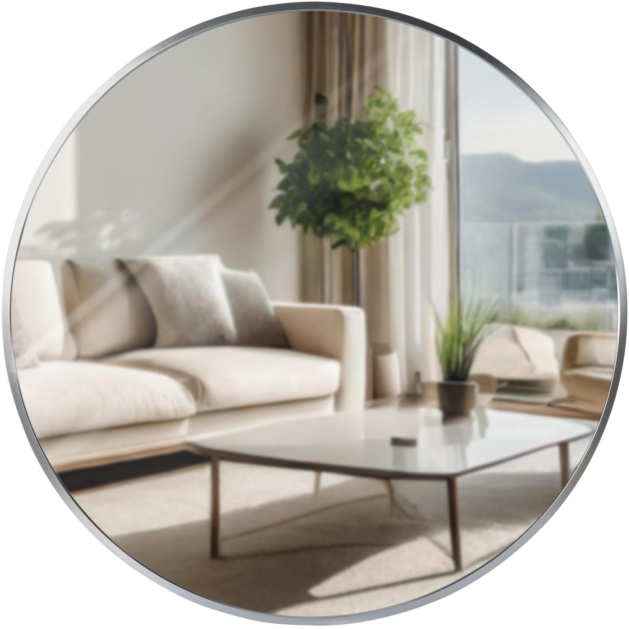 Wandspiegel Elsie L, silber