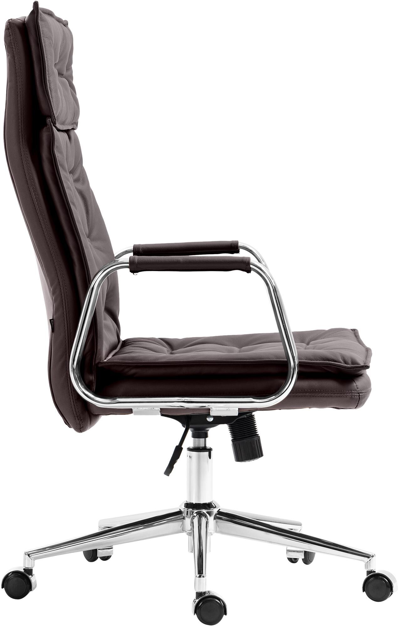 Bürostuhl Sotira Echtleder, braun