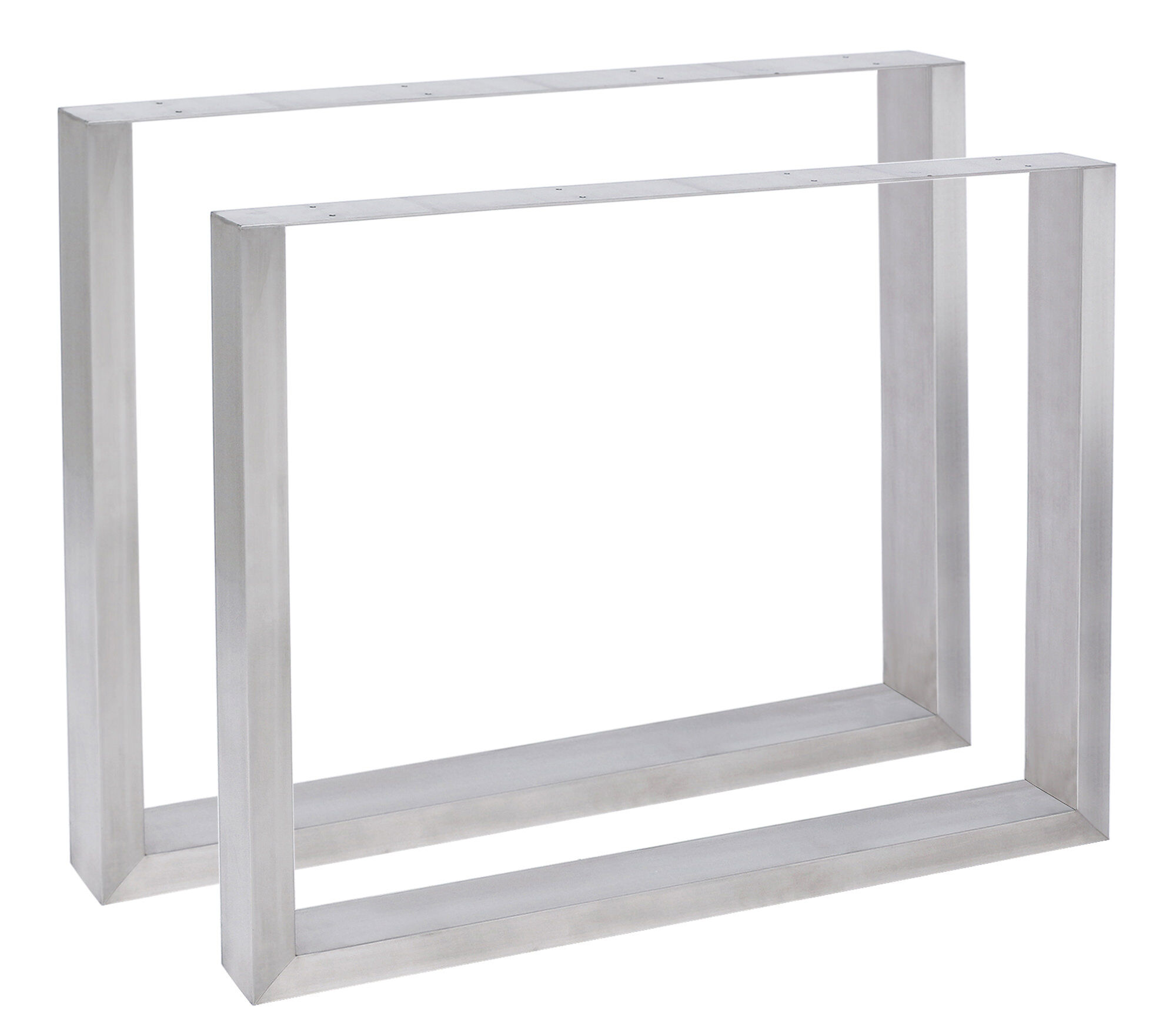2x Tischbeine Velden 90 cm, edelstahl