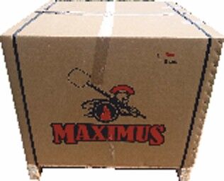 Mobiler Steinofen Maximus schwarz inkl. Kaminrohr und Regenhut aus Feueraluminium, ohne Ofenzubehör, ohne Zubehörset, ohne Grillzubehör, ohne fahrbares Gestell