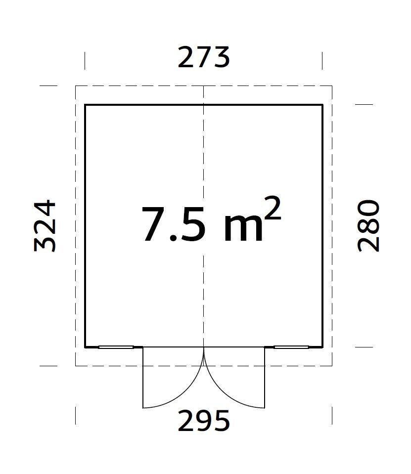 Palmako Gerätehaus Dan 7,5 m²