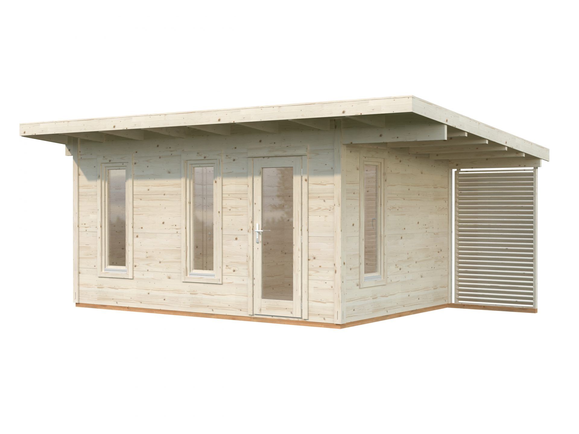 Palmako Pultdach Gartenhaus Grace 12,4 m2+4,1 m2