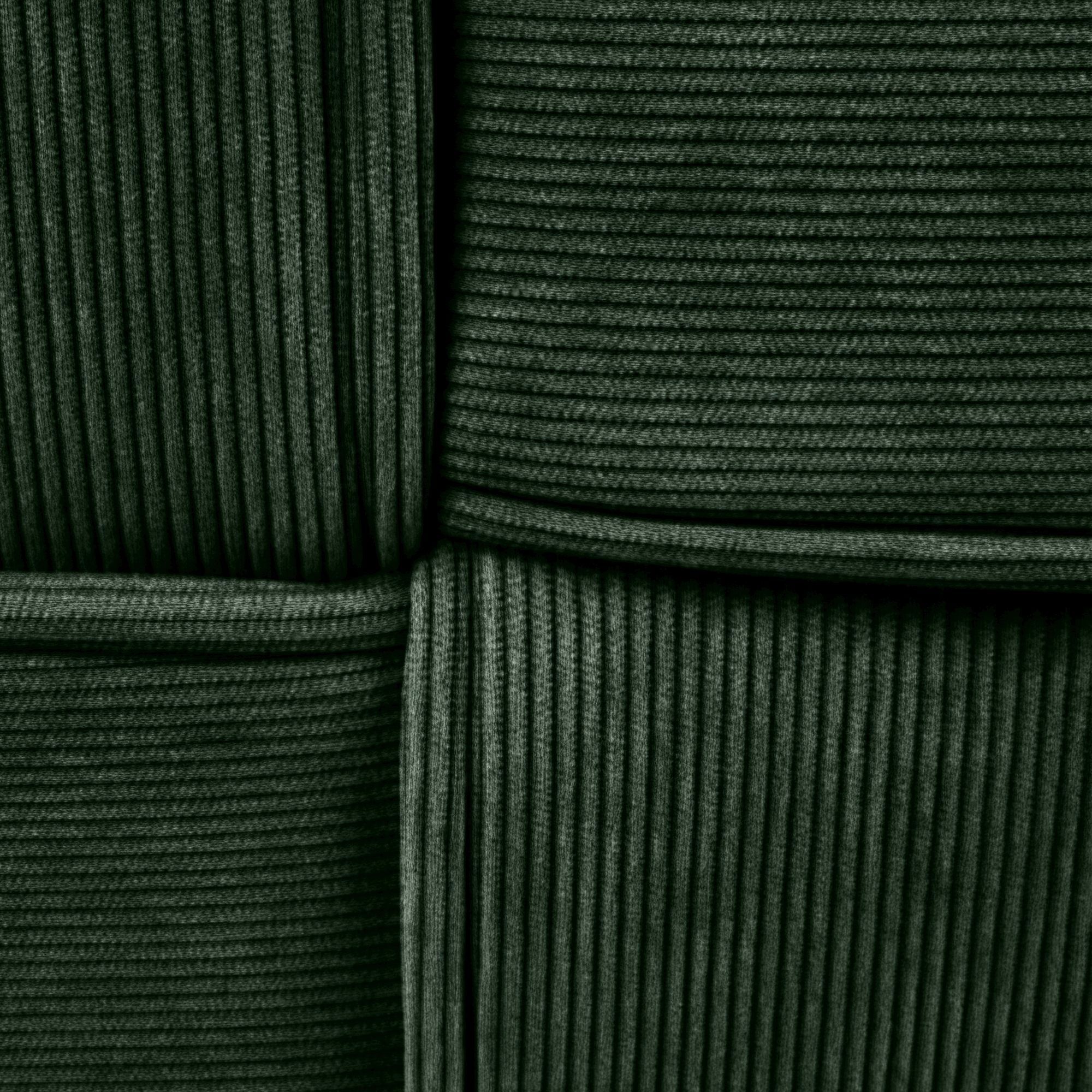 Sitzhocker Forinta Cord, dunkelgrün