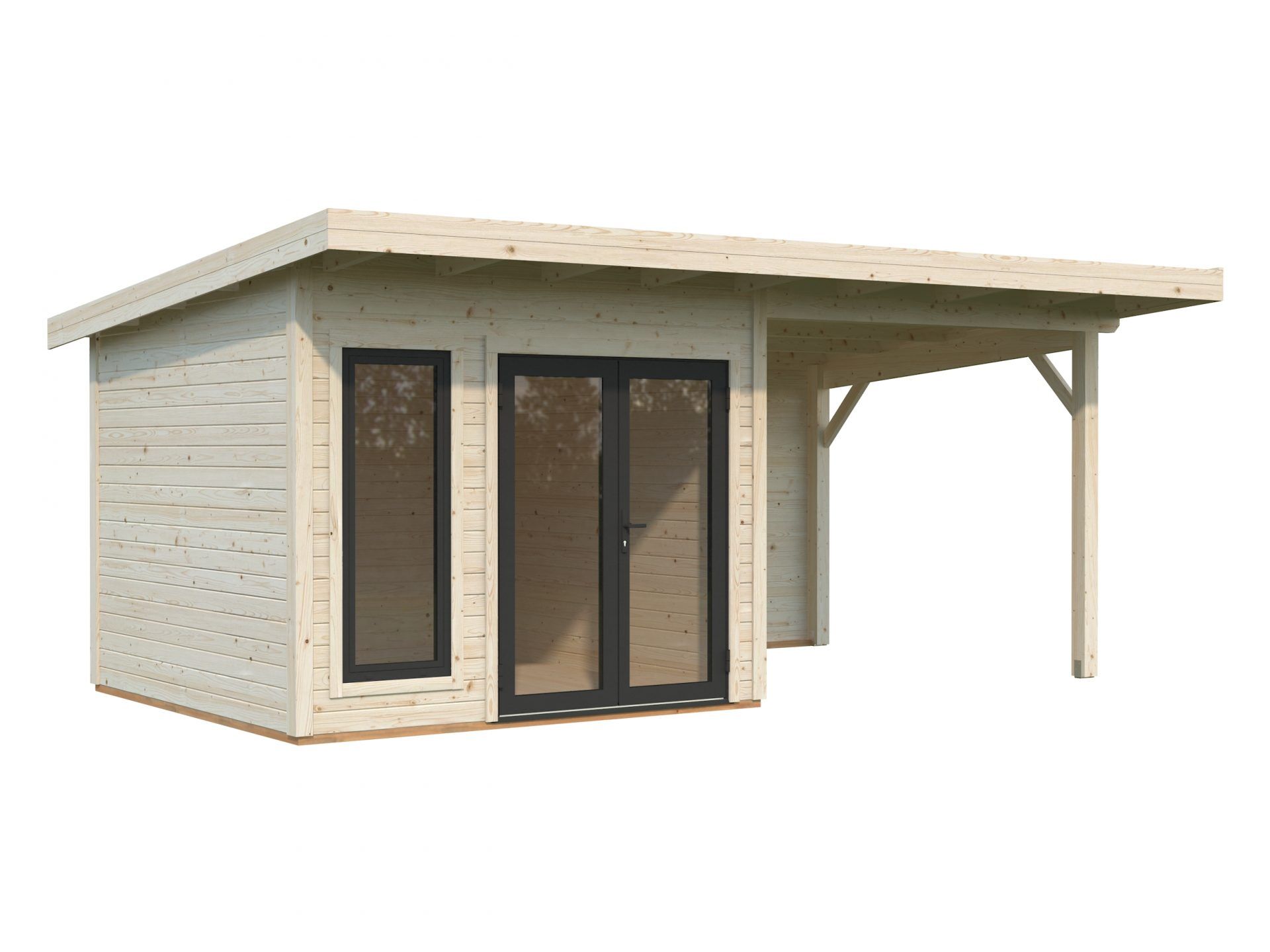 Palmako Pultdach Gartenhaus Aurelia 8,4+7,9 m²