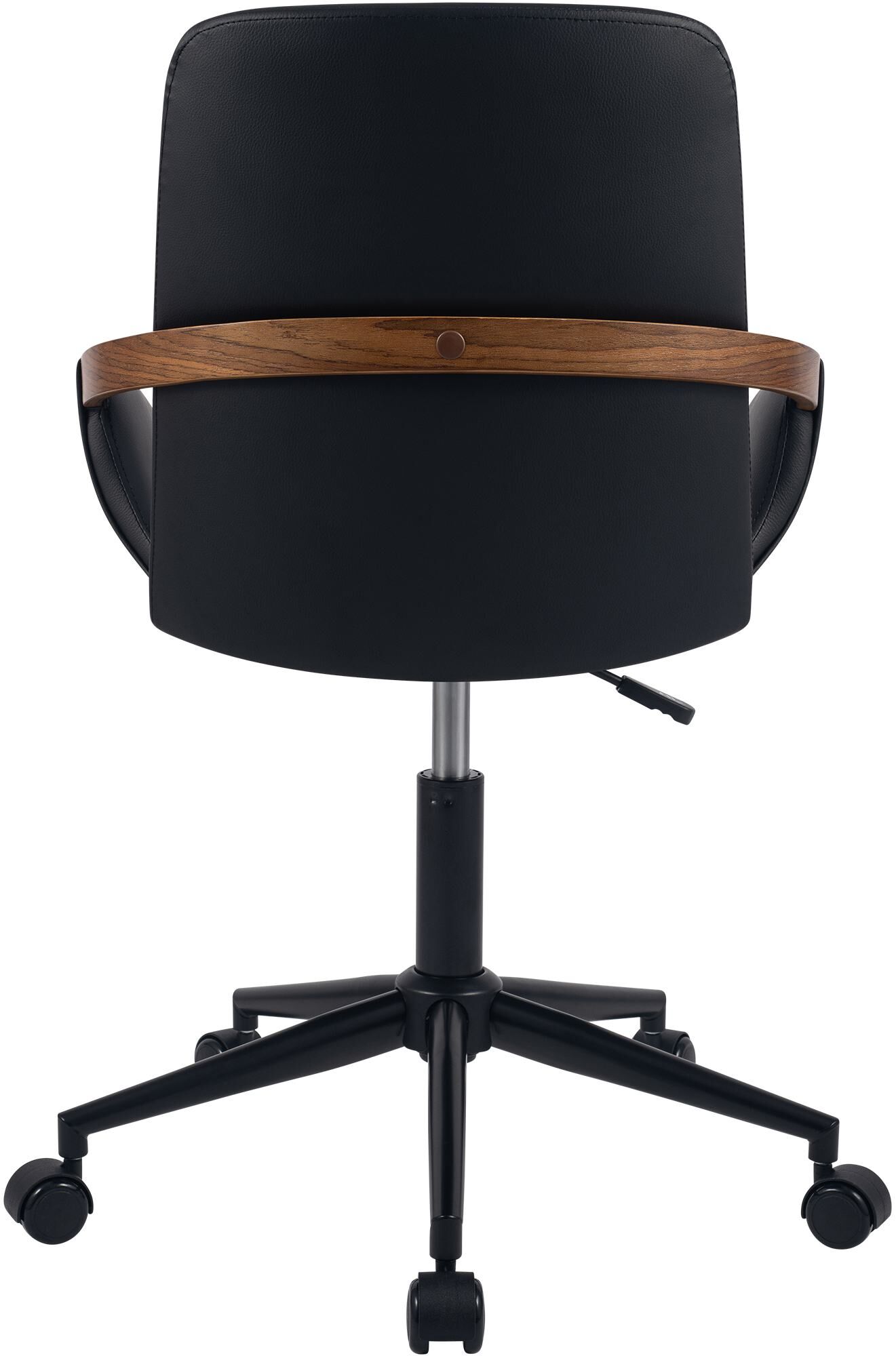 Bürostuhl Daina Kunstleder, walnuss/schwarz