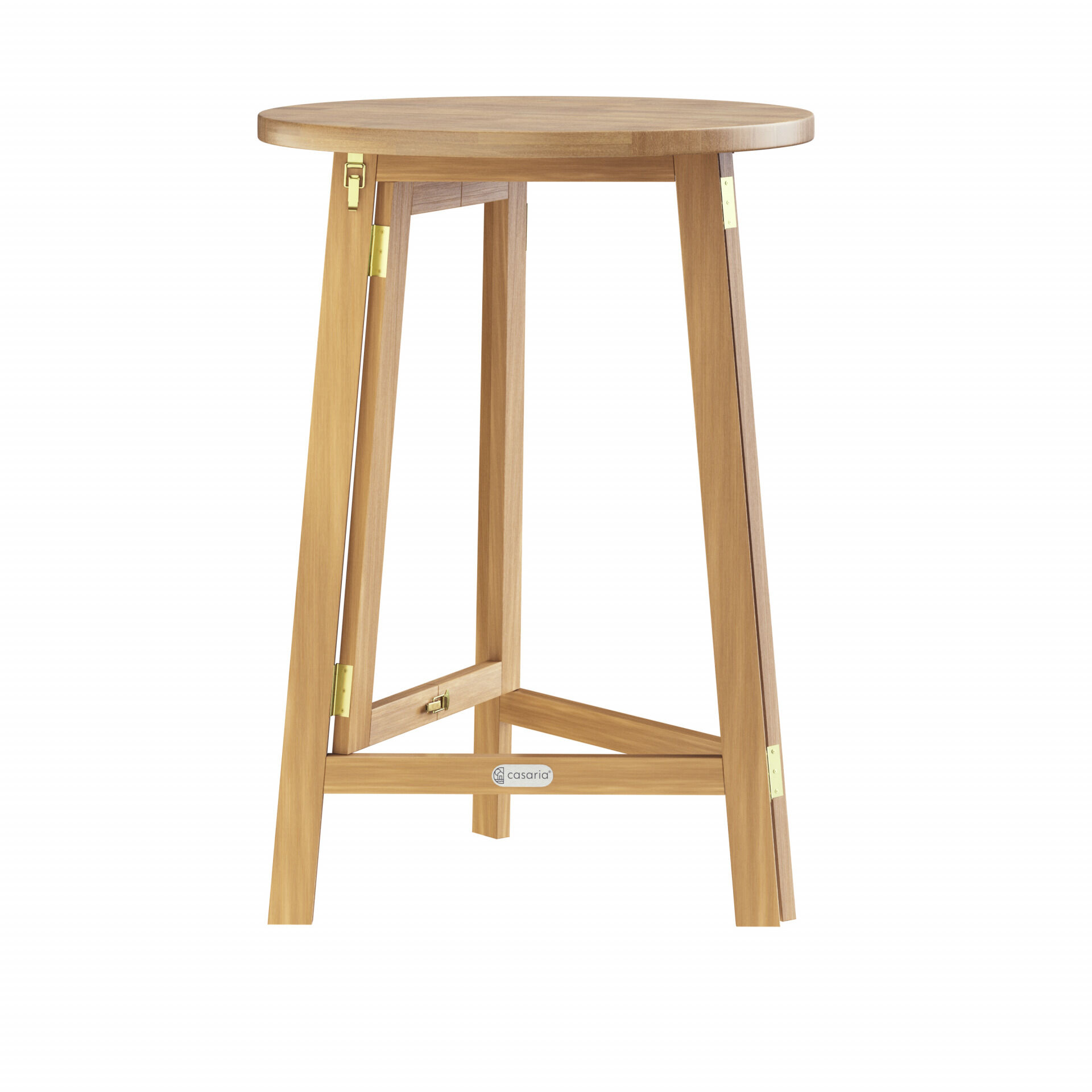 Stehtisch klappbar Akazienholz Ø80cm H110cm wetterfest stabil