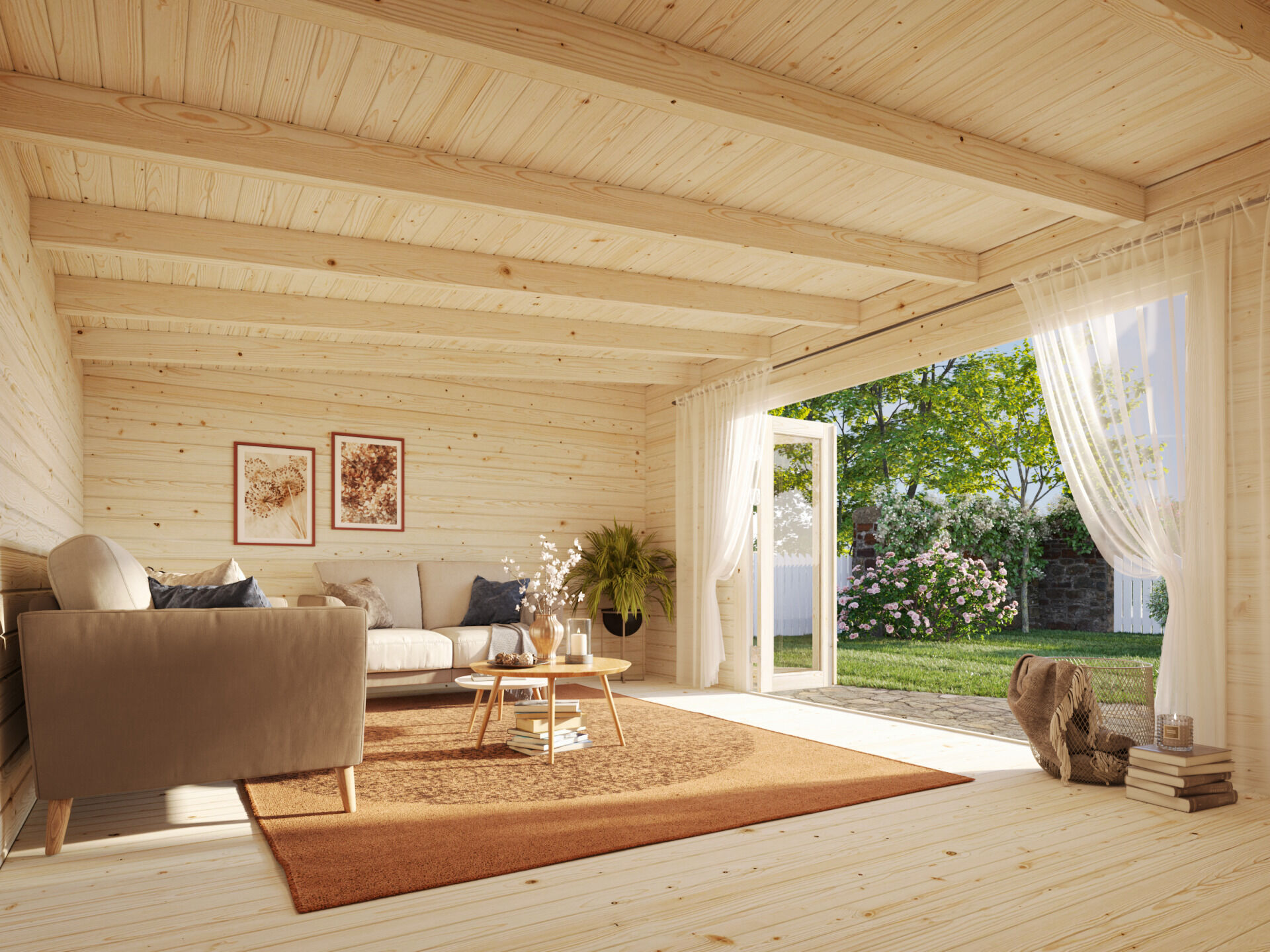 Pultdach Palmako Gartenhaus Lea 19,4 m²