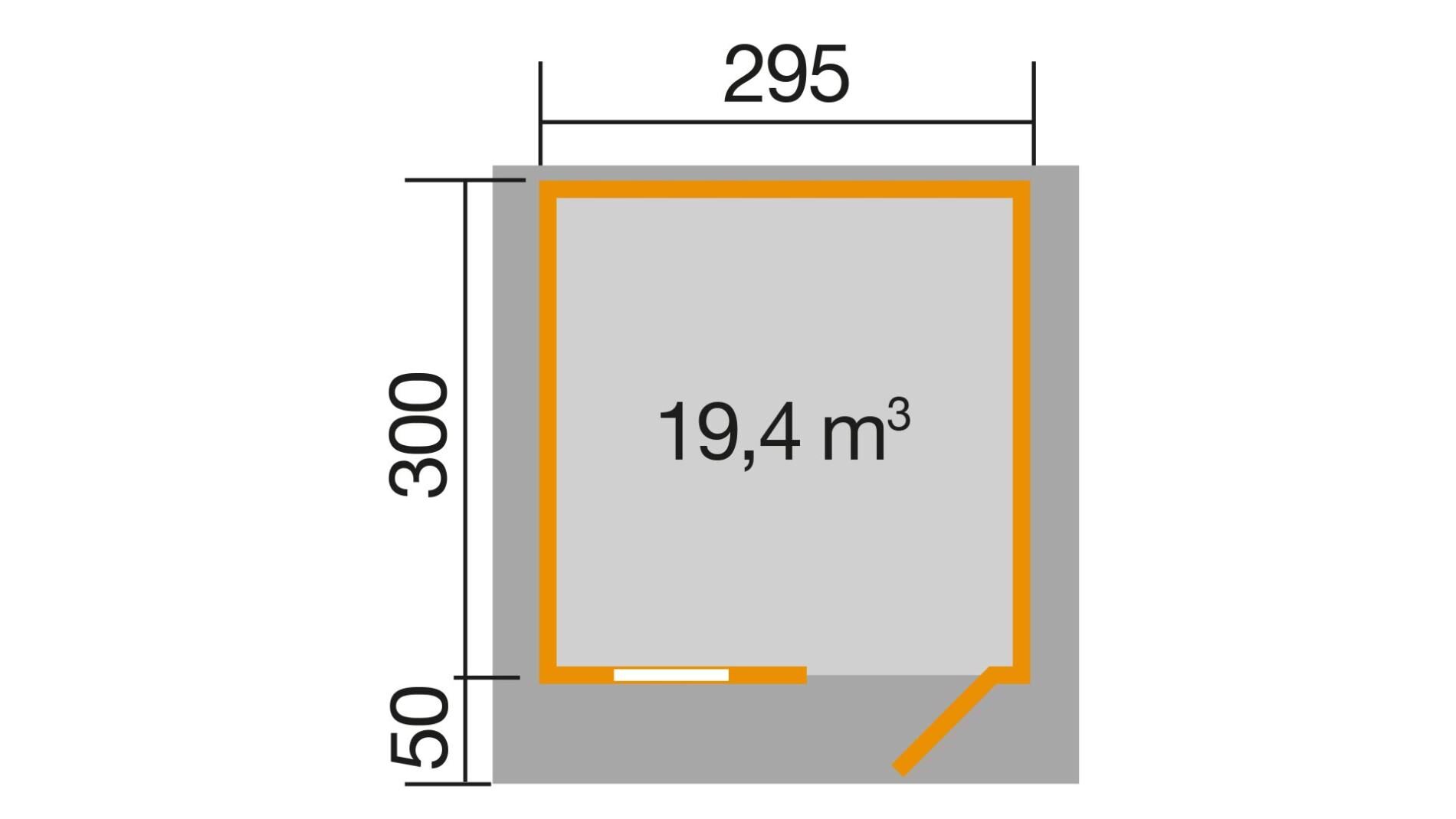 weka Gartenhaus 170 - 3,6x3,8m