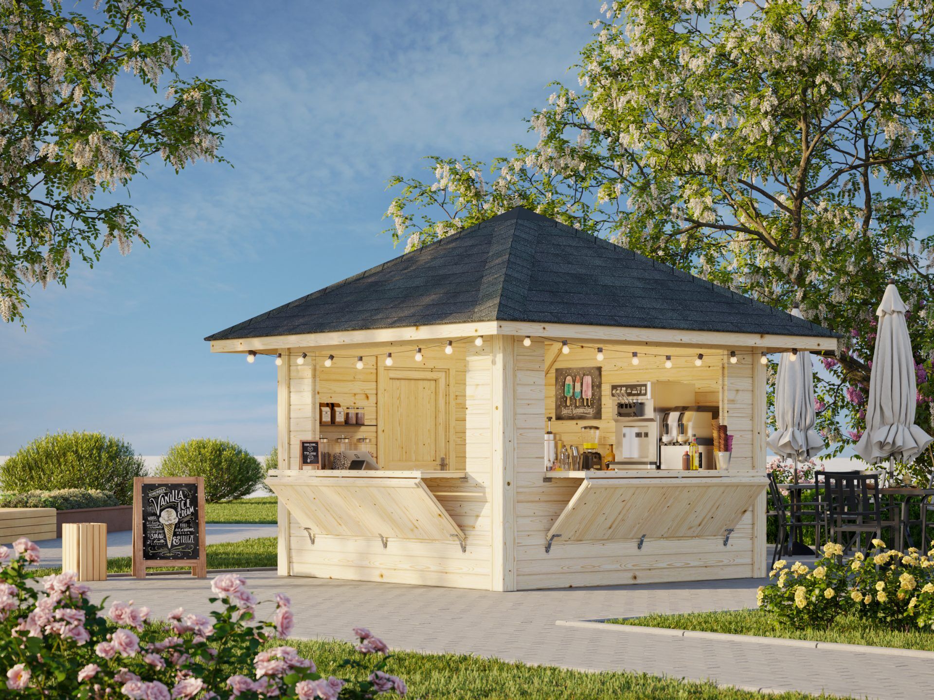 Palmako Marktstand Bianca 8,3 m2 Set 105