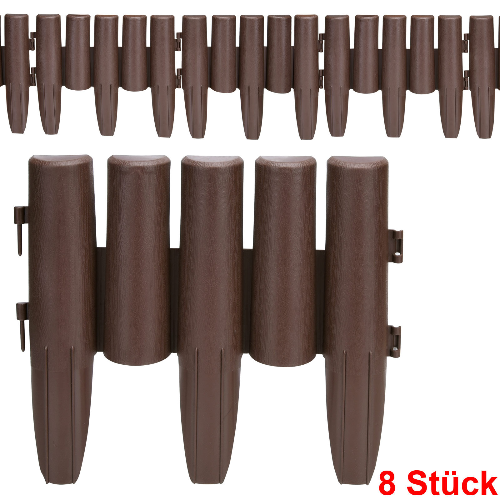 Beeteinfassung Braun 2,24m