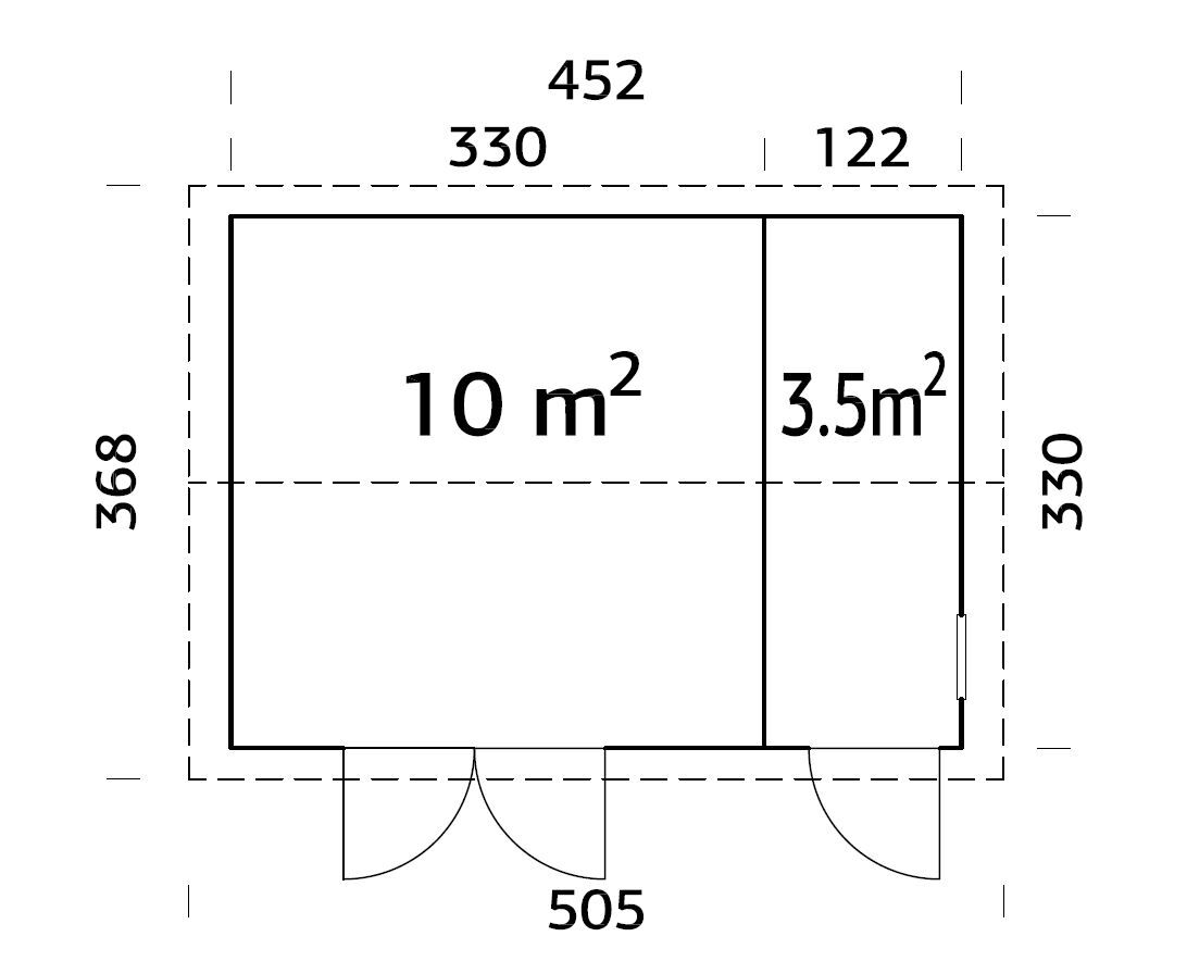 Palmako Gerätehaus Olaf 13,5 m²