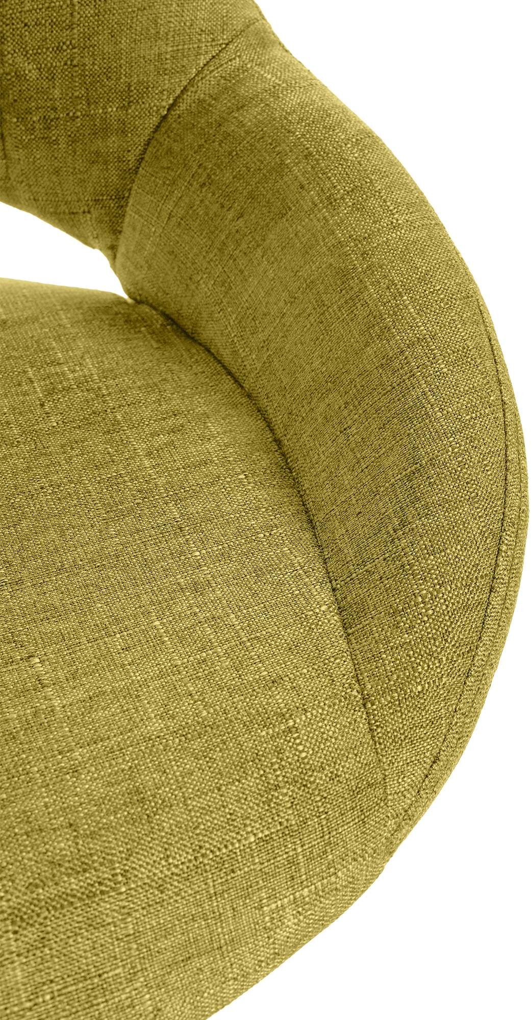 Barhocker Milet Stoff gold, grün