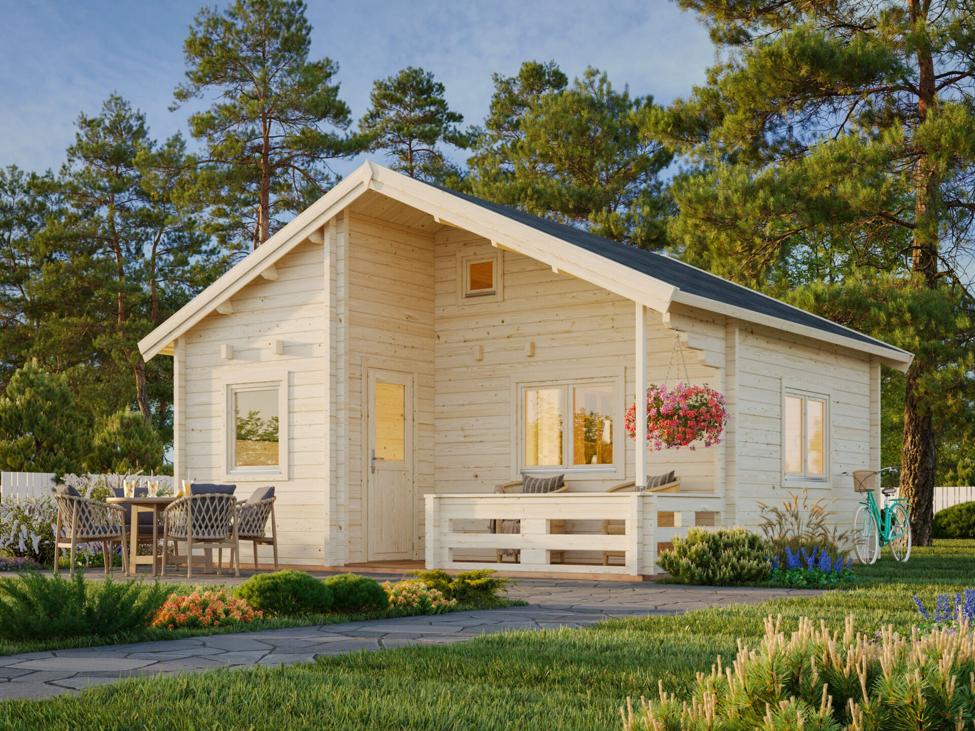 Palmako Ferienhaus Emily 40,1+5,2 m²