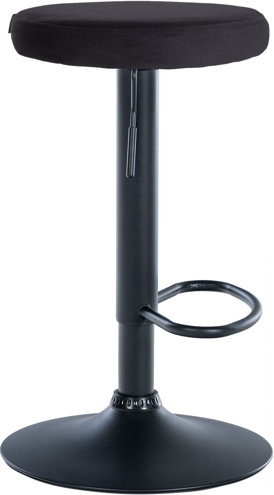 2er Set Barhocker Ponte Samt schwarz, schwarz