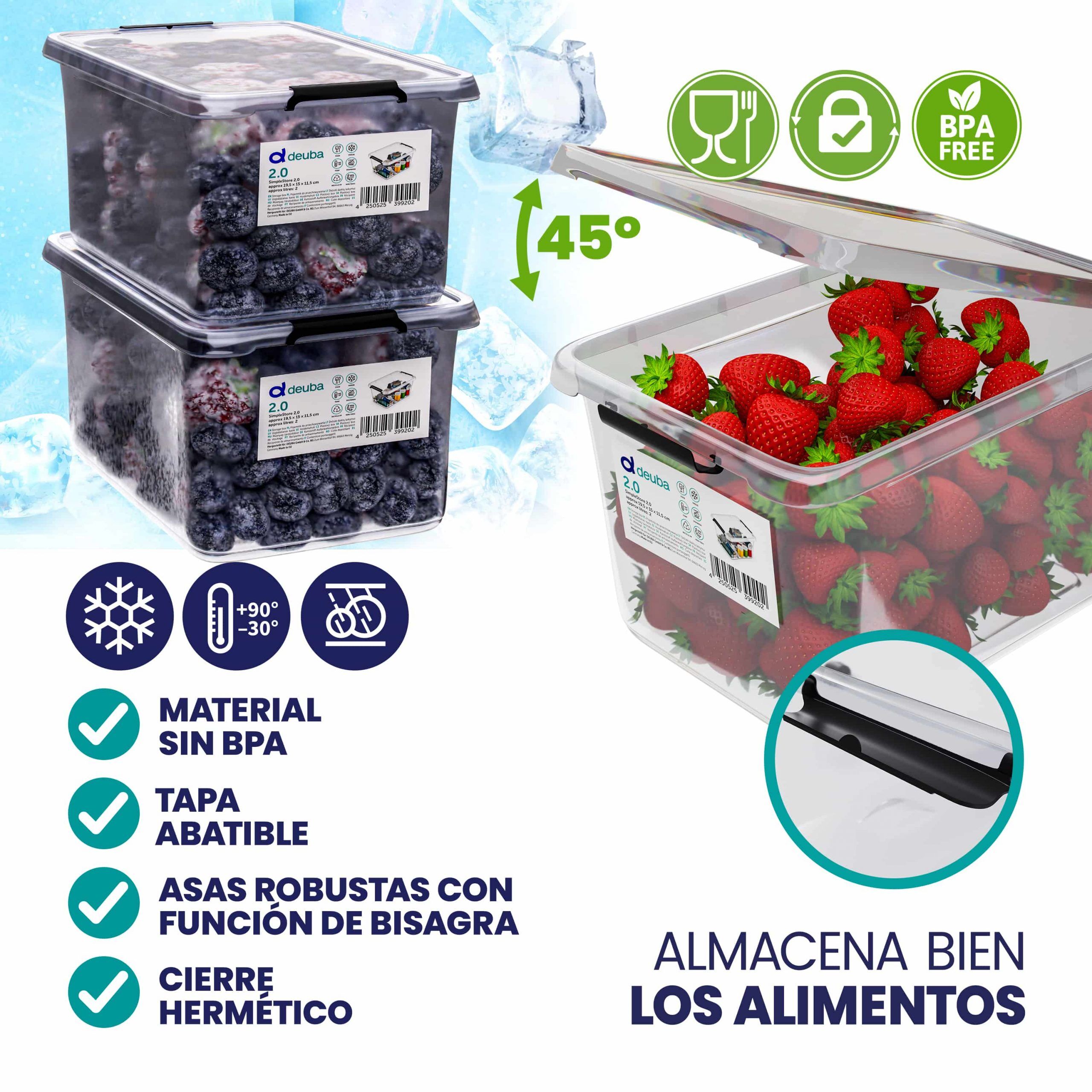 Aufbewahrungsbox 30x20x12cm 5L transparent stapelbar BPA-frei