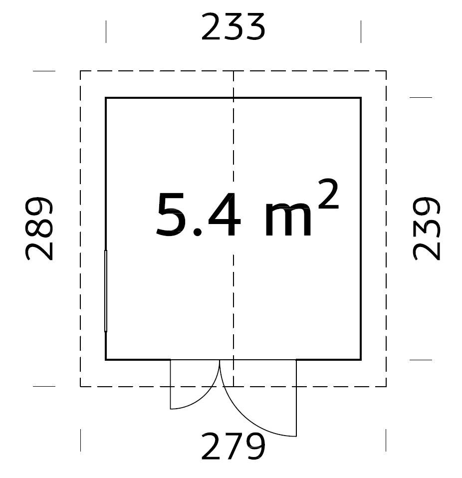 Palmako Gerätehaus Nils 5,4 m²