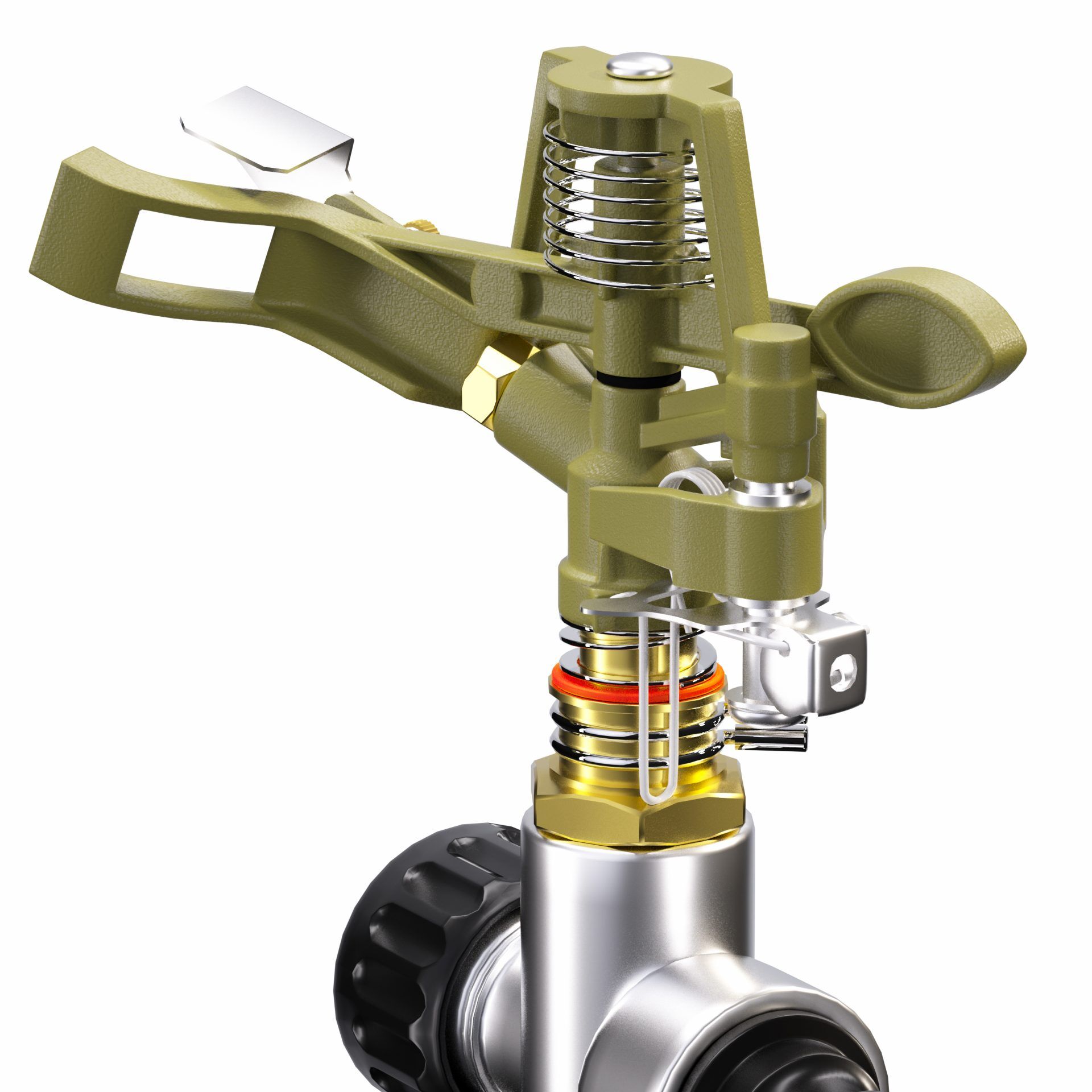 Rasensprenger Impulsregner 29x11x6cm 530m²