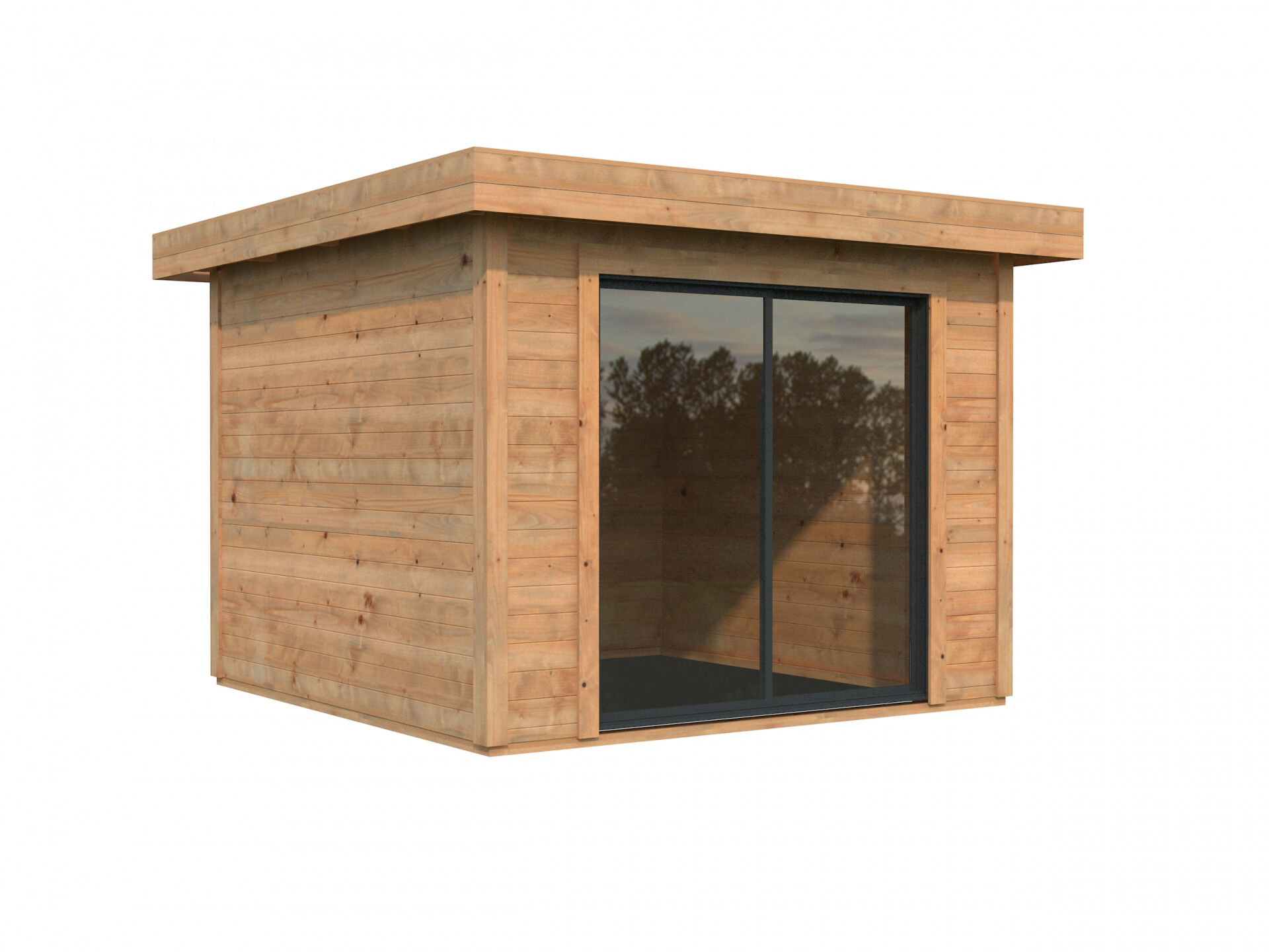 Flachdach Gartenhaus Aktion 45