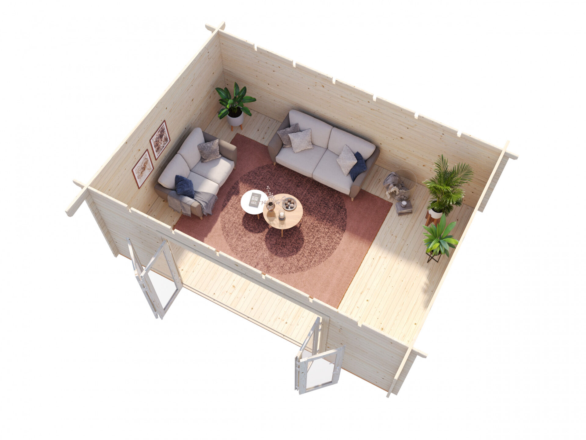 Pultdach Palmako Gartenhaus Lea 19,4 m²