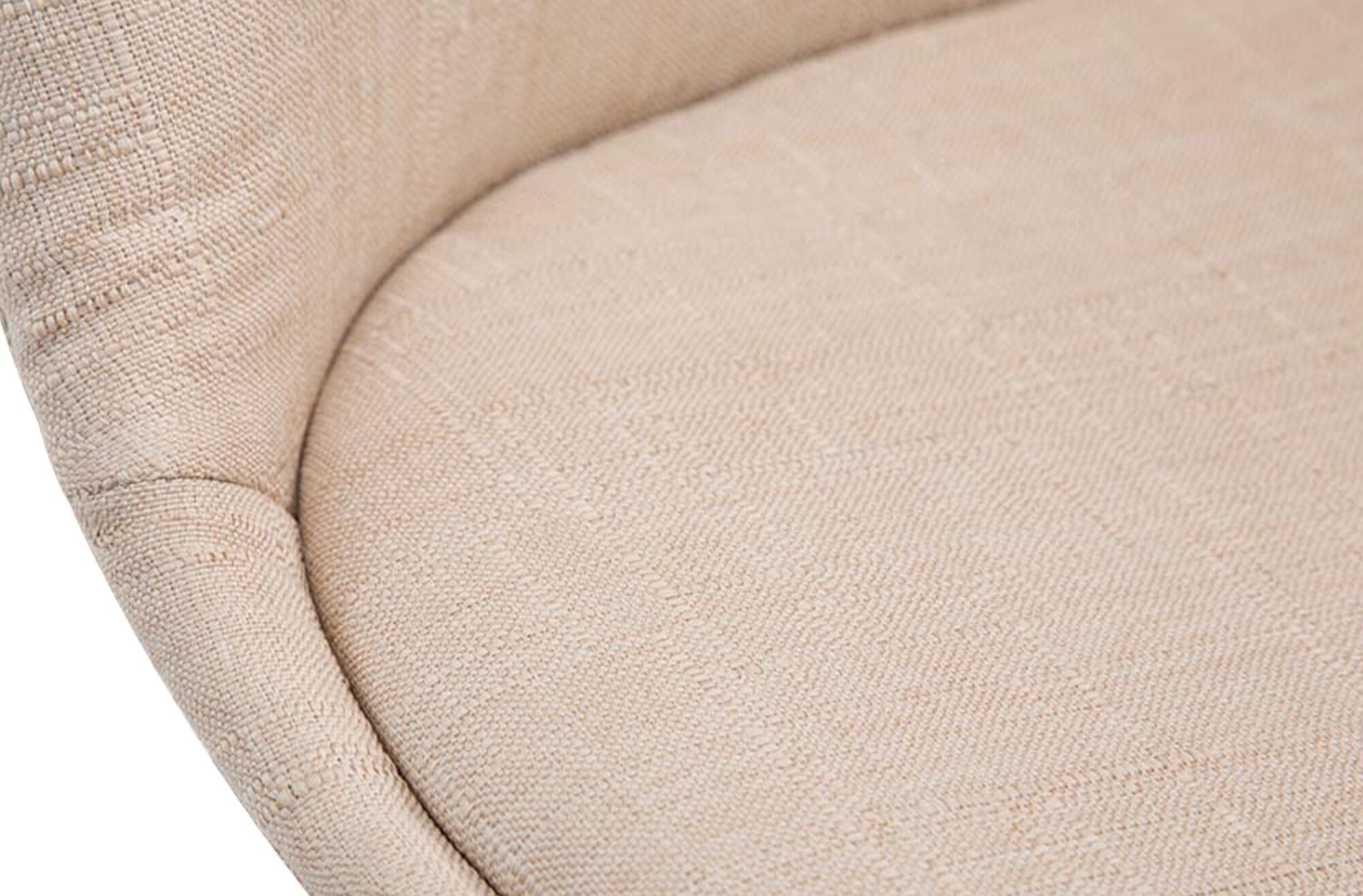 Besucherstuhl Borneo V2 Natura Stoff, creme