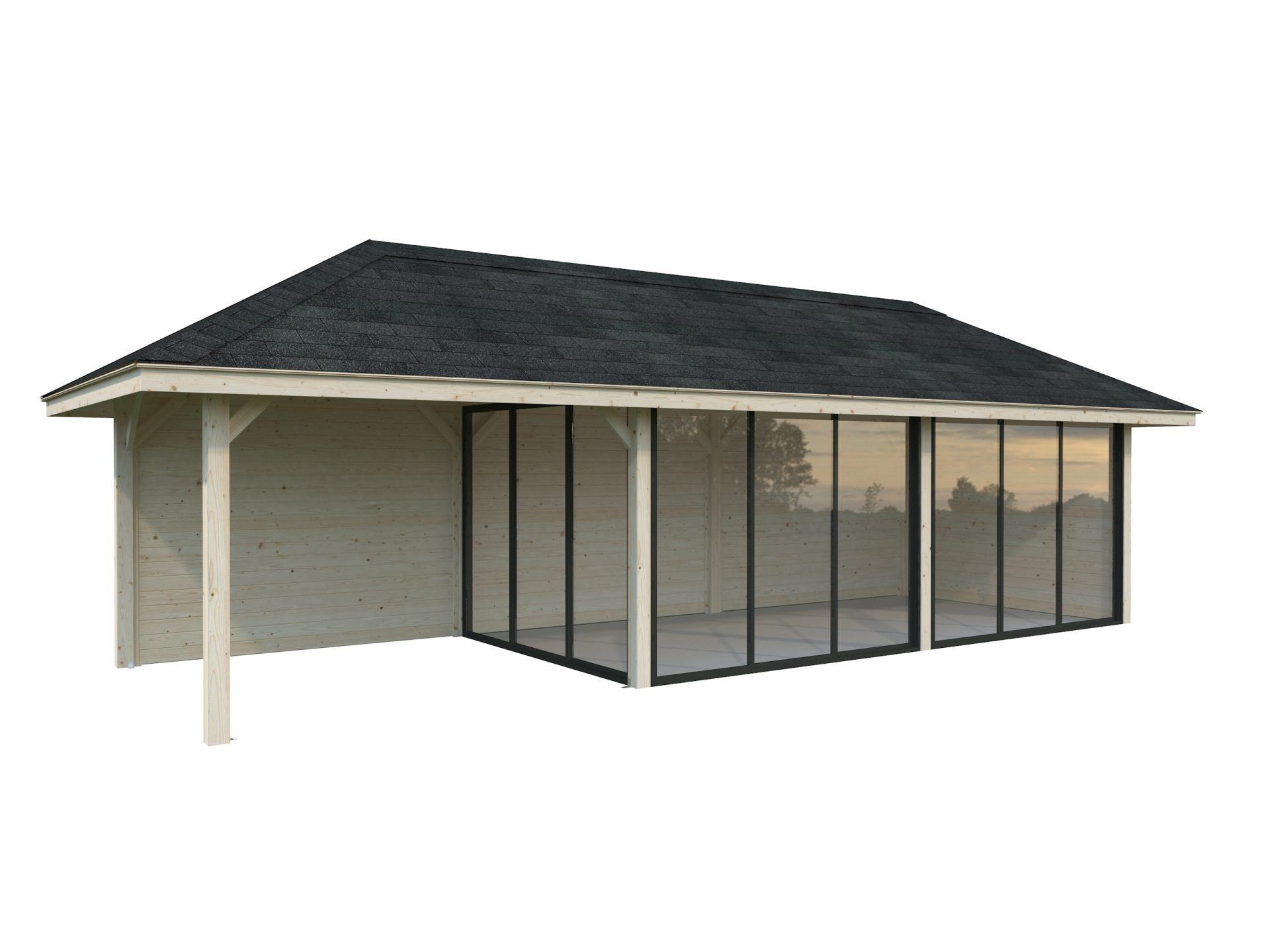 Palmako Pavillon Bianca 24,9 m2 Set 217 Slide