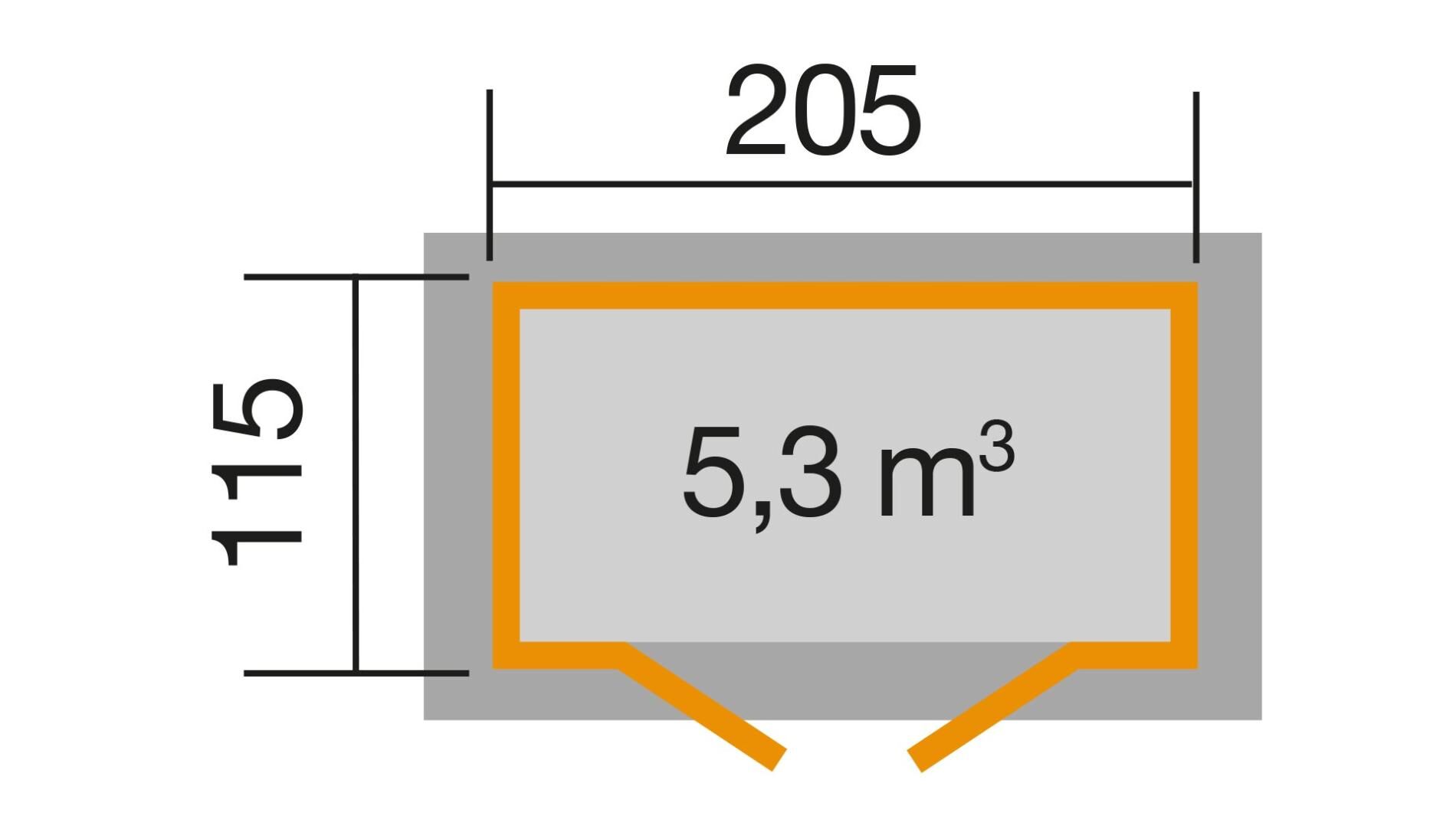 weka Gartenhaus 265 - 2,2x1,6m