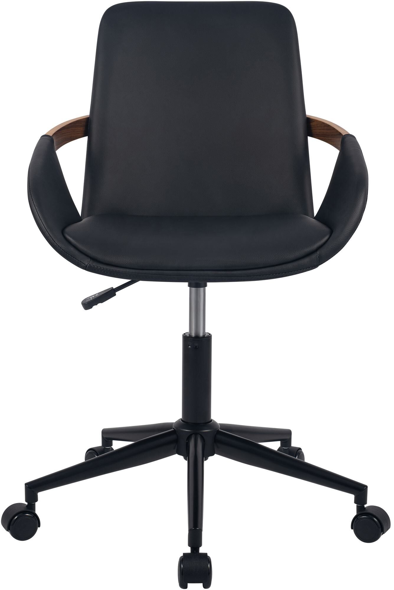 Bürostuhl Daina Kunstleder, walnuss/schwarz