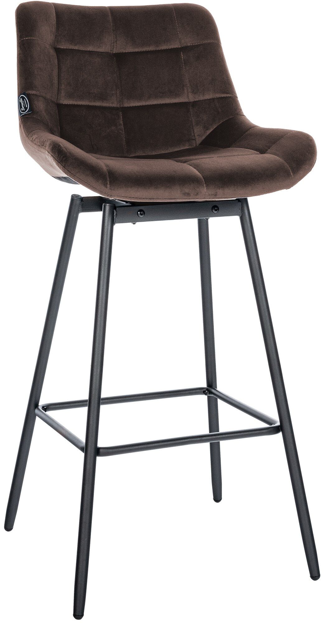 Barhocker Weston Schwenkbar Samt, braun