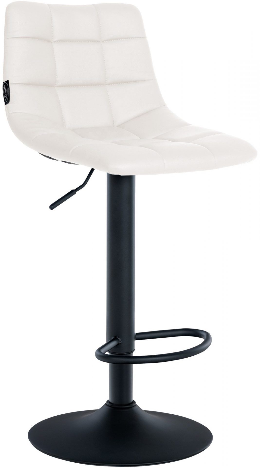 2er Set Barhocker Jerry Kunstleder schwarz, weiß