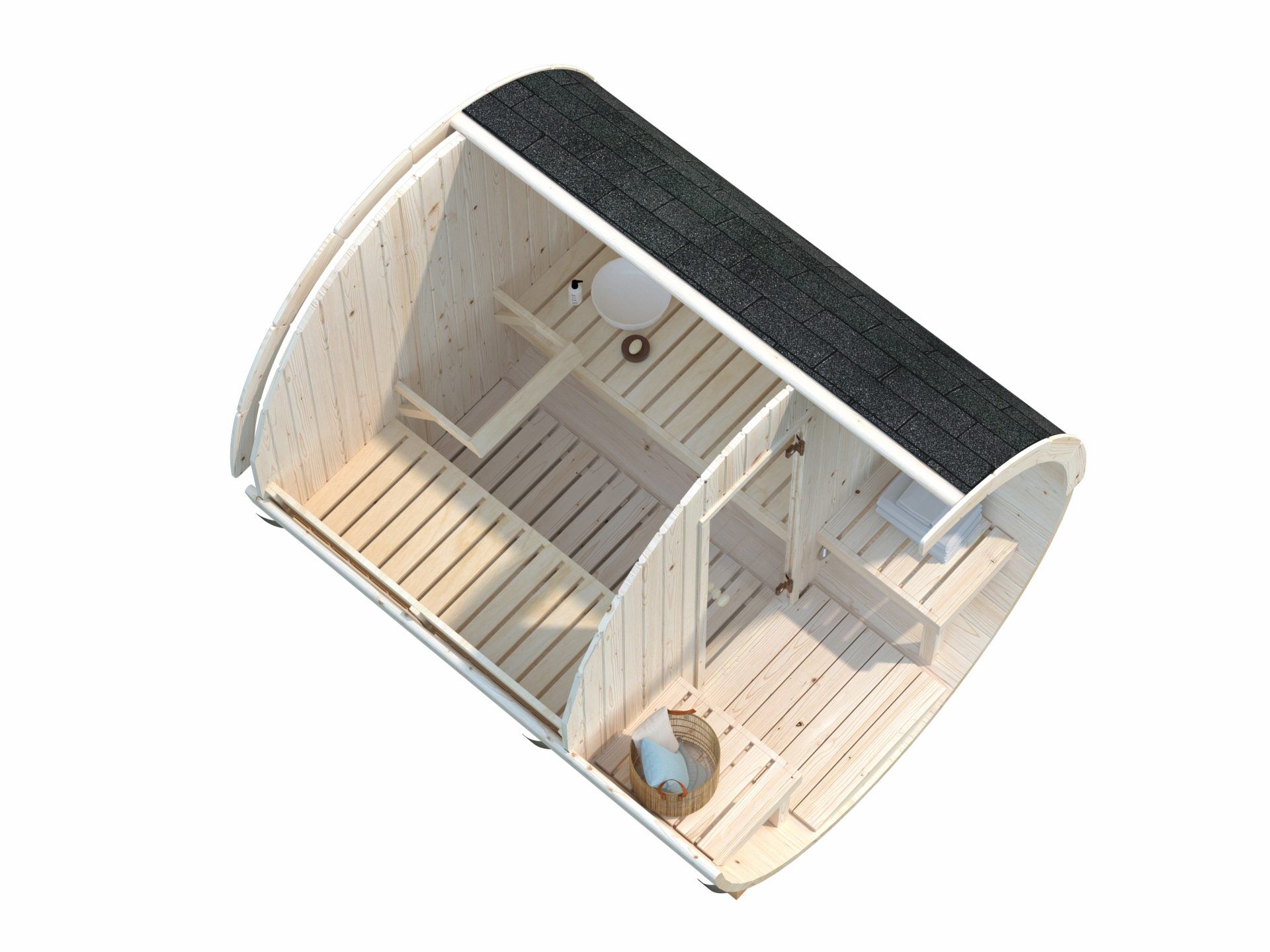 Palmako Fass-Sauna Anita 1,3+0,7 m²