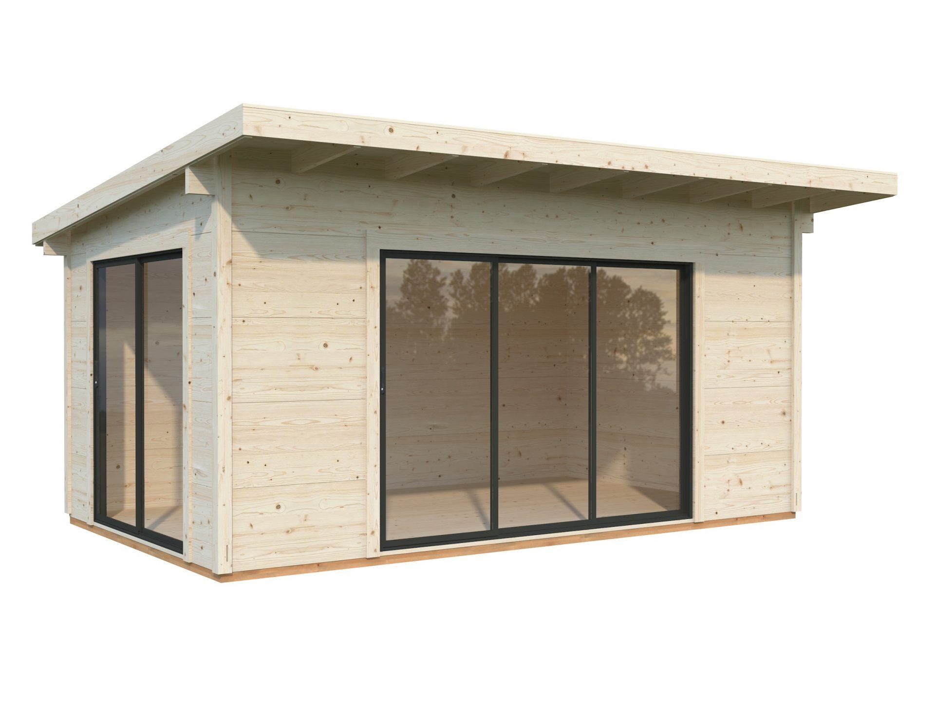 Palmako Pultdach Gartenhaus Grace 14,1 m2 Slide Plus