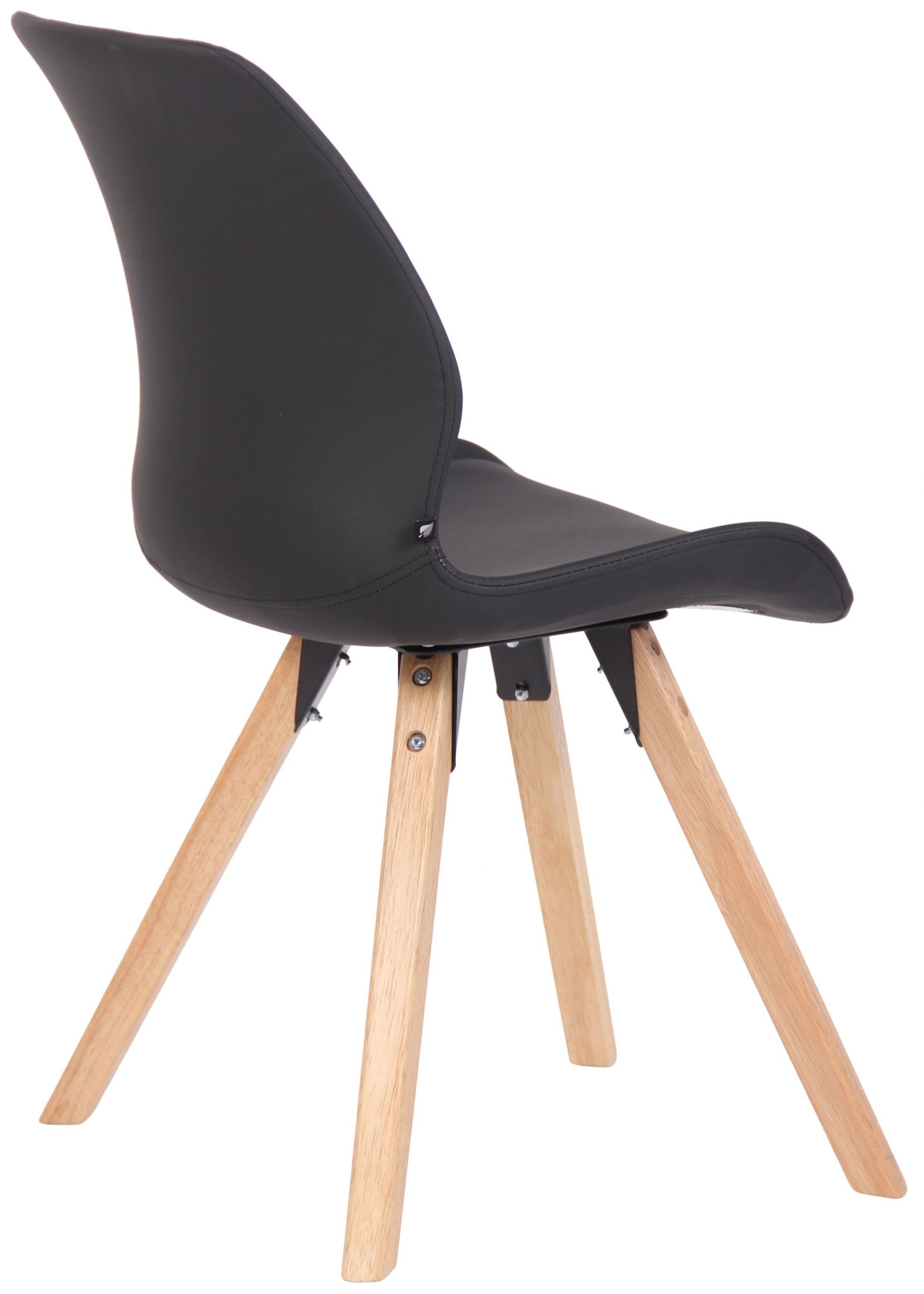 Stuhl Luna Kunstleder, schwarz