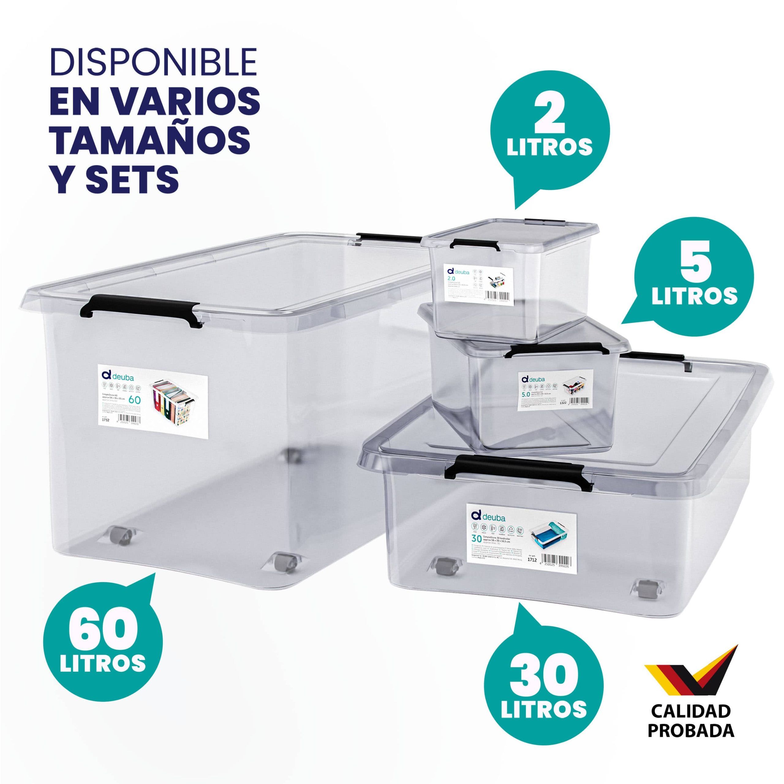Aufbewahrungsbox 4er-Set Transparent 60x40x17cm 30L