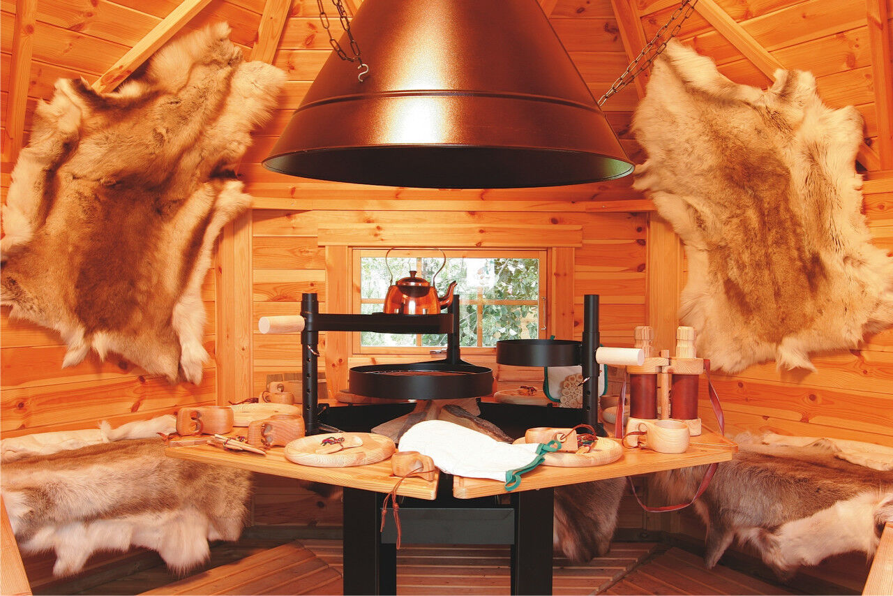 Grillkota Deluxe 6,5 m² Innenansicht mit Dekoration