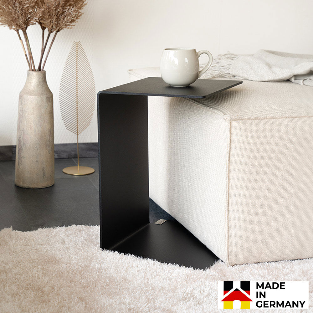 Beistelltisch aus Metall KALEA - Schwarz Made in Germany