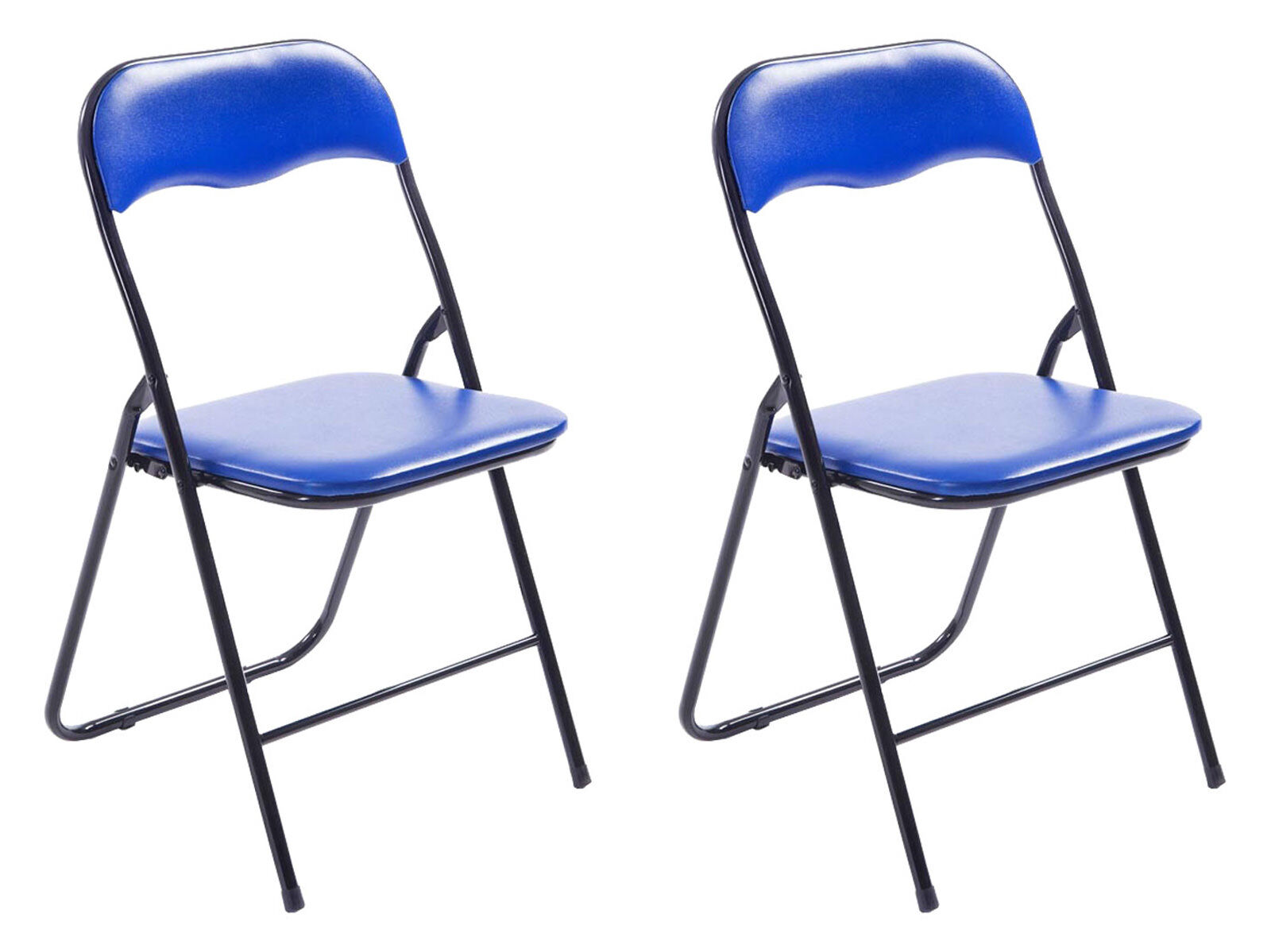 2er Set Klappstuhl Felix, blau/schwarz
