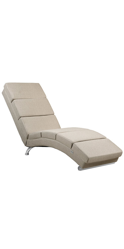 Relaxliege London Schwarz mit Massage- + Heizfunktion