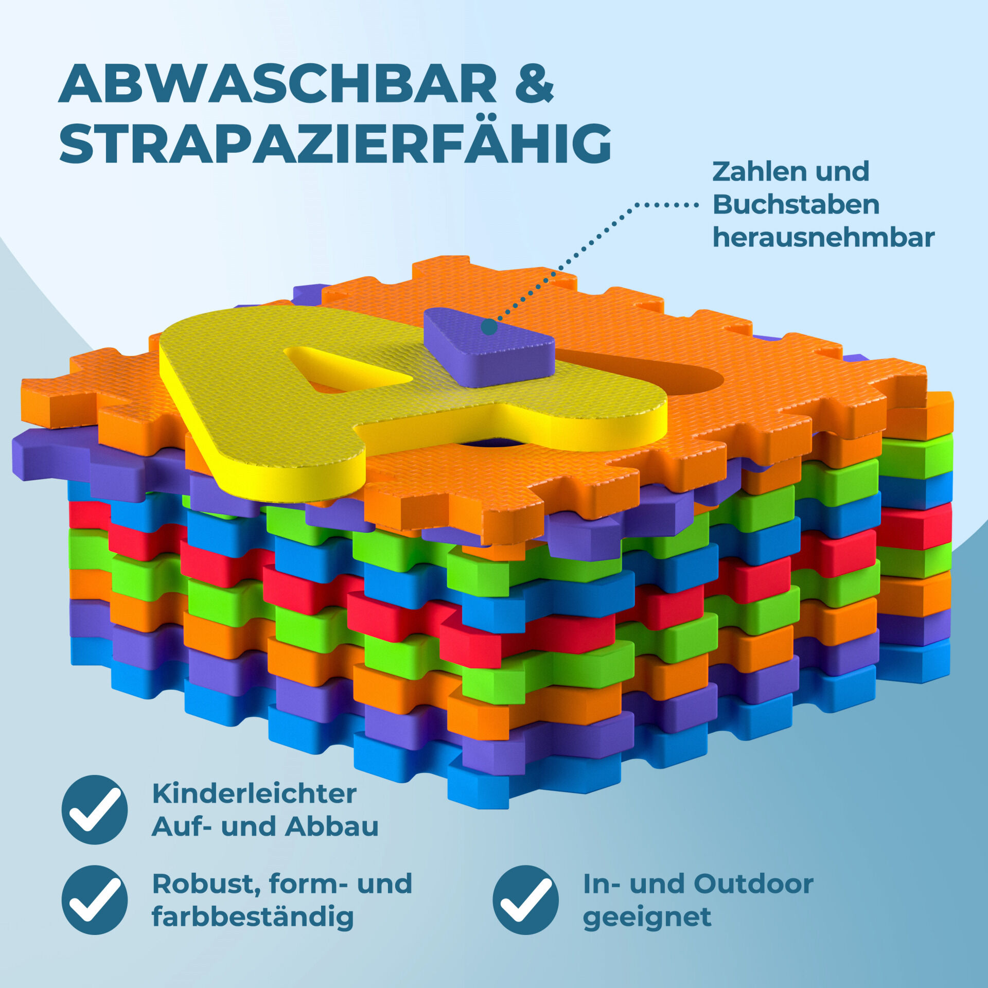 Puzzlematte 86-tlg Bunt