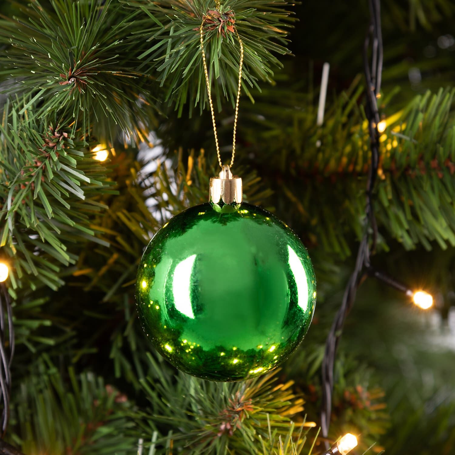 Weihnachtskugeln Bunt 24 tlg in matt glänzend + glitzernd